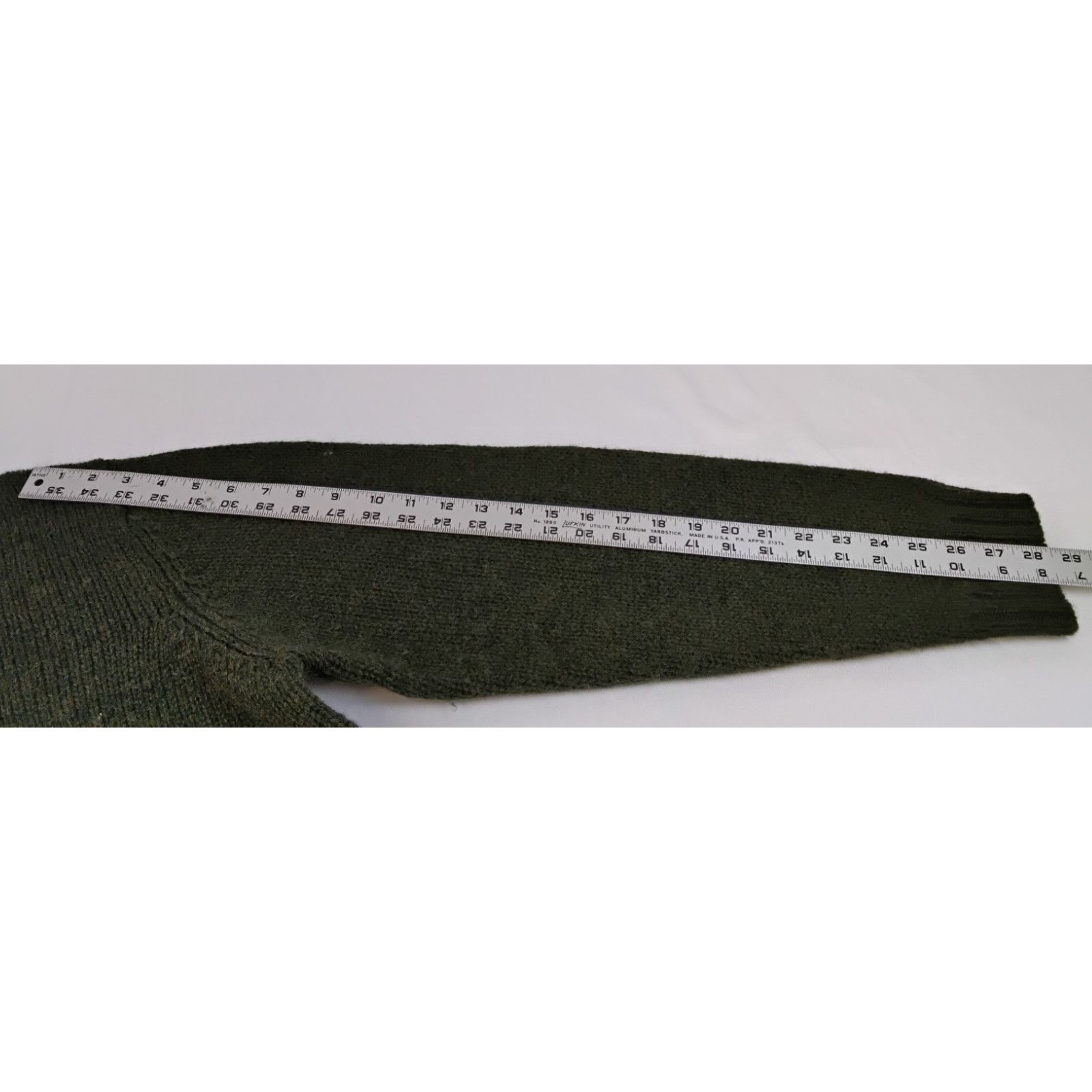 L.L. Bean L.L. Bean Shetland Wool Sweater Men's L Green Elbow Patches Size US L / EU 52-54 / 3 - 12 Thumbnail