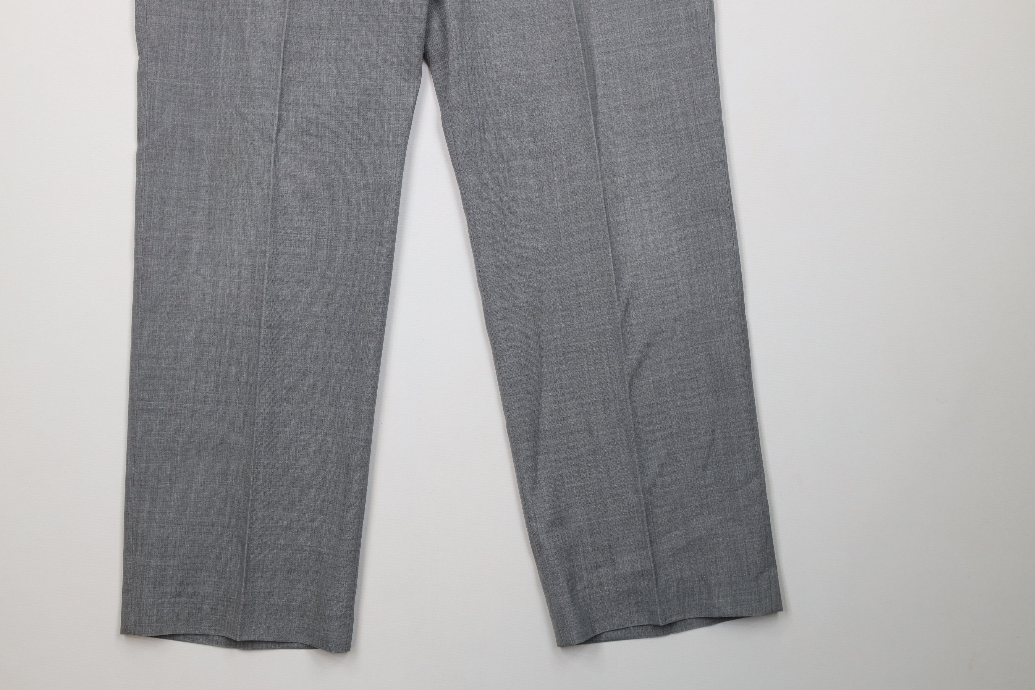 Vintage Vintage 90s Streetwear Chambray Knit Wide Leg Chino Pants Size US 36 / EU 52 - 4 Thumbnail