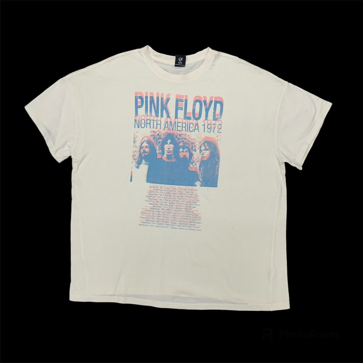 Image of Band Tees x Pink Floyd Vintage Band Tshirt in White, Men's (Size XL)