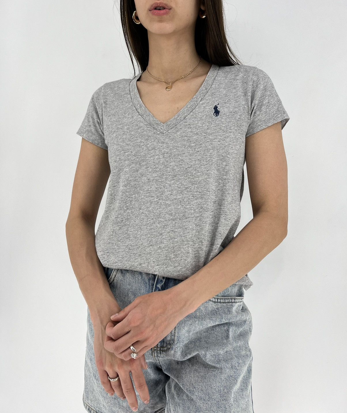 Polo Ralph Lauren × Ralph Lauren Vintage Y2K Polo Ralph Lauren Luxury Polo V Neck T-shirt Size XS / US 0-2 / IT 36-38 - 4 Thumbnail