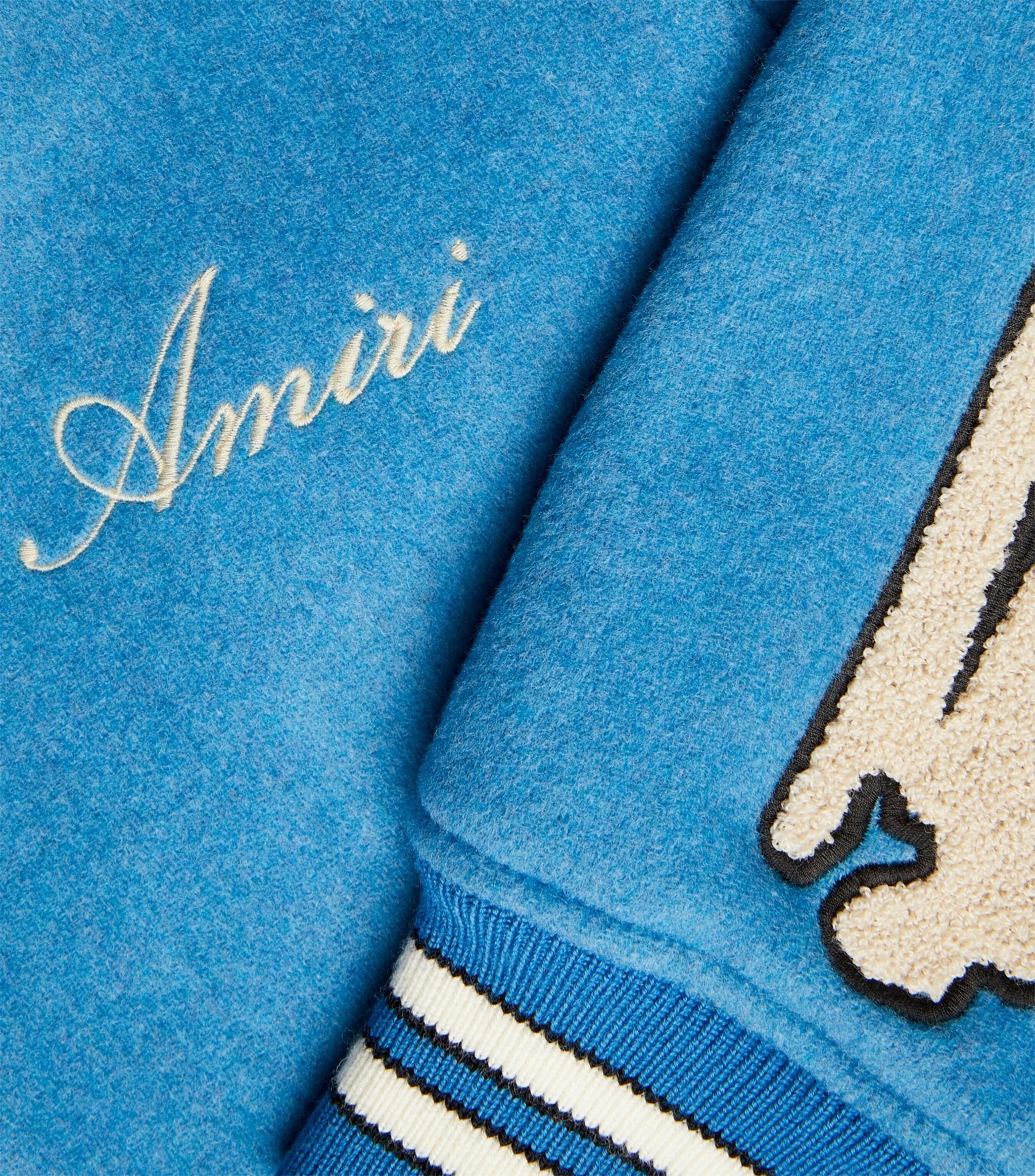 Amiri o1gr1nt1024 Bones Varsity Jacket in Varsity Blue Size US M / EU 48-50 / 2 - 6 Thumbnail