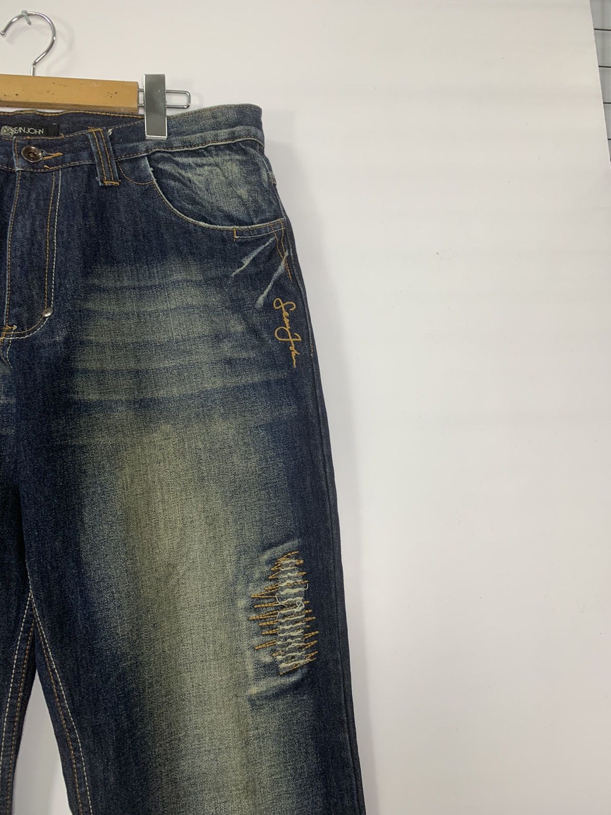 Sean John × Vintage Sean John distress denim Size US 36 / EU 52 - 3 Thumbnail