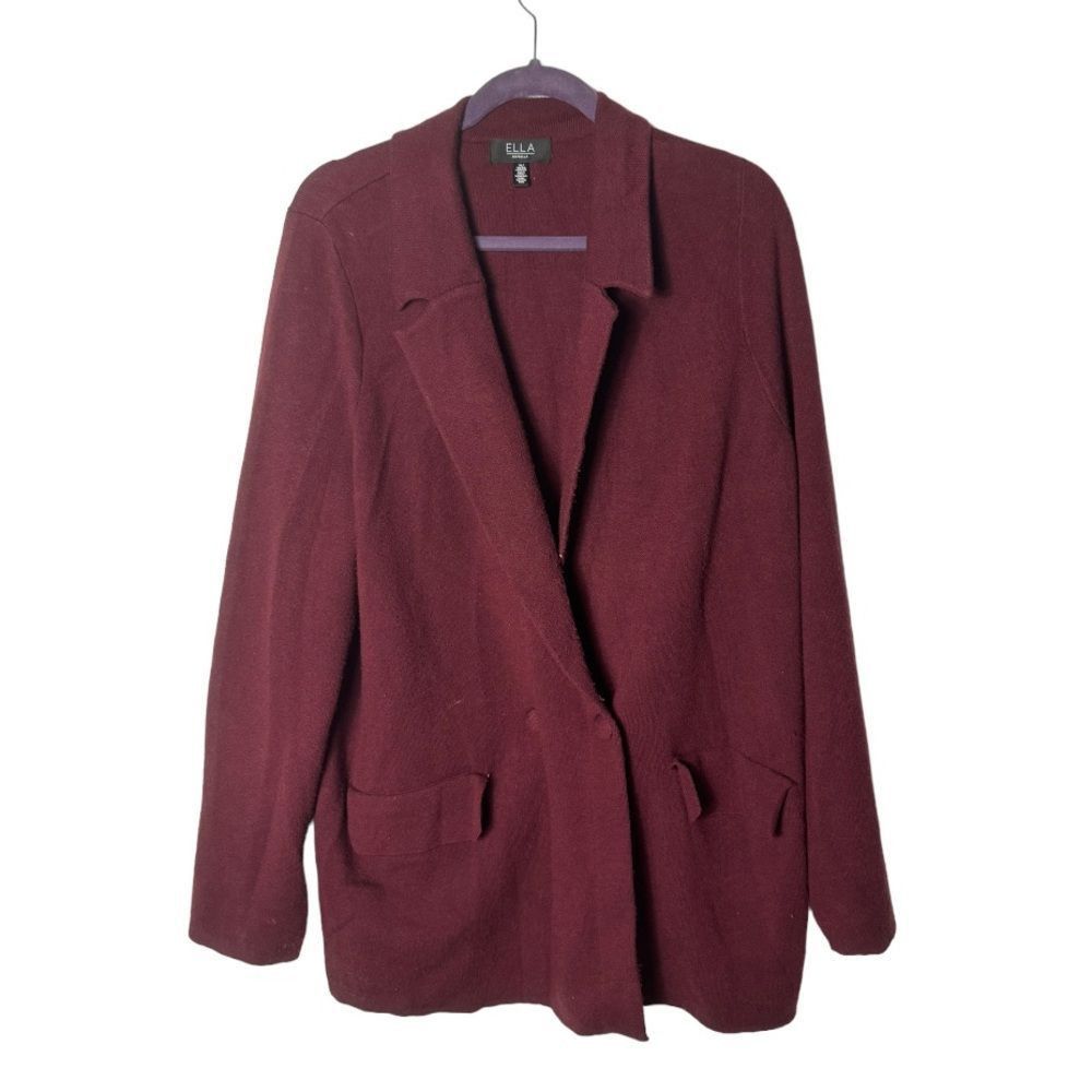 Other Ella Rafaella SZ XL Relaxed Long Sleeve Sweater Blazer Size XL / US 12-14 / IT 48-50 - 4 Thumbnail