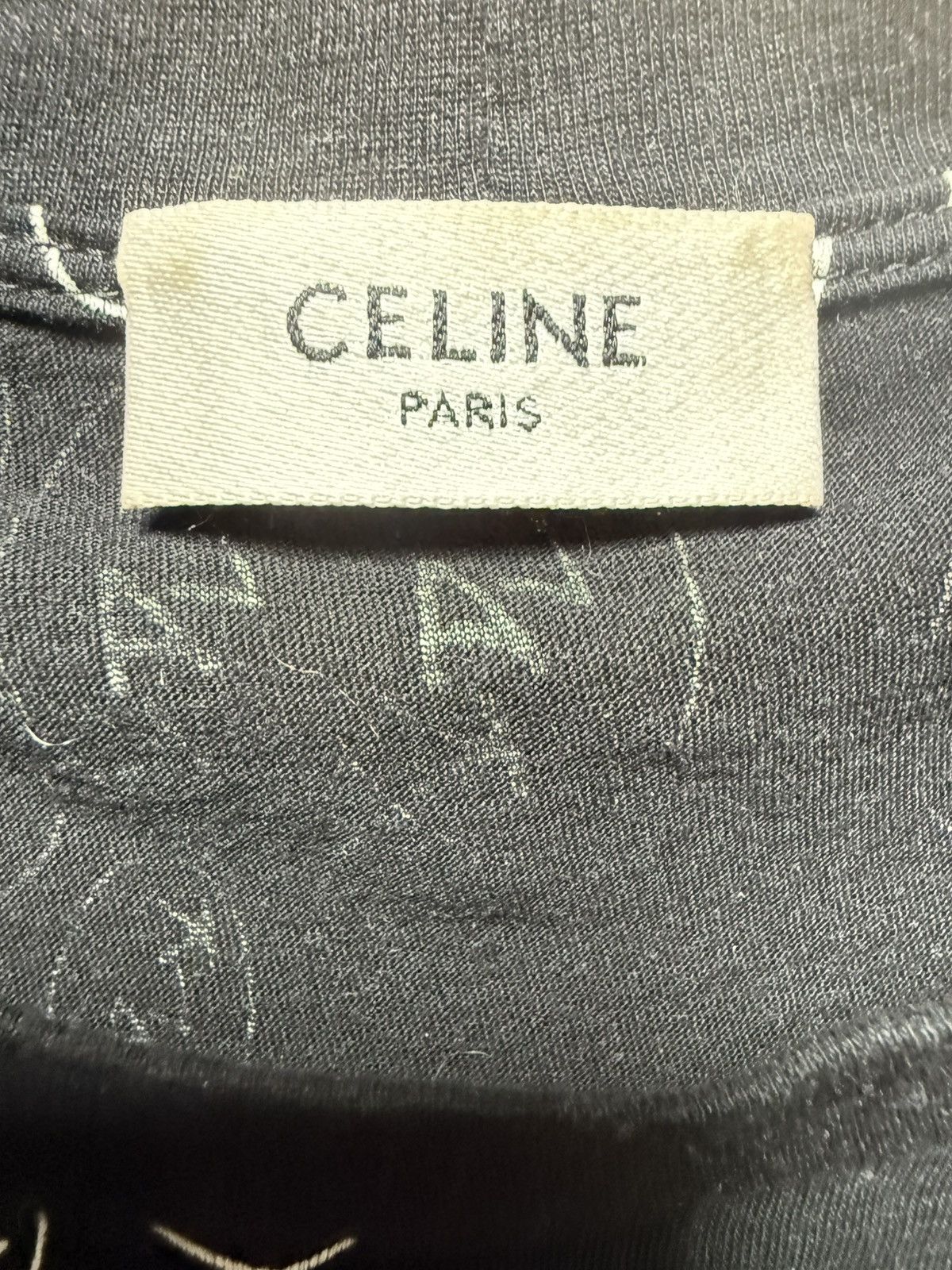 Celine x Christian Marclay Logo Shirt Size XS / US 0-2 / IT 36-38 - 2 Thumbnail