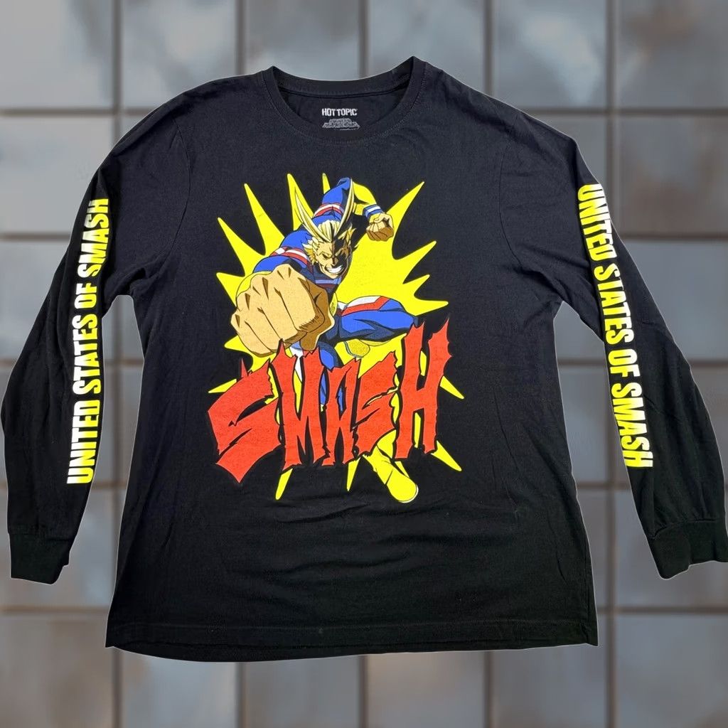 Hot Topic VINTAGE Hot Topic My Hero Academia Shirt Mens XL All Might Long Sleeve Anime Manga Size US XL / EU 56 / 4 - 1 Thumbnail