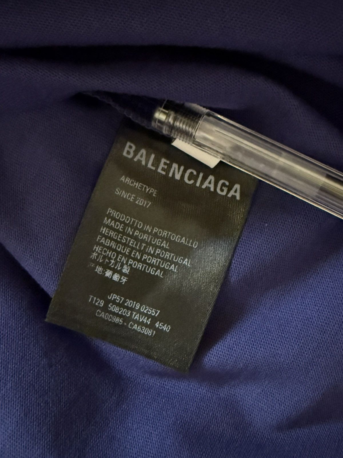 Balenciaga Balenciaga deep blue t shirt Size US XS / EU 42 / 0 - 7 Thumbnail