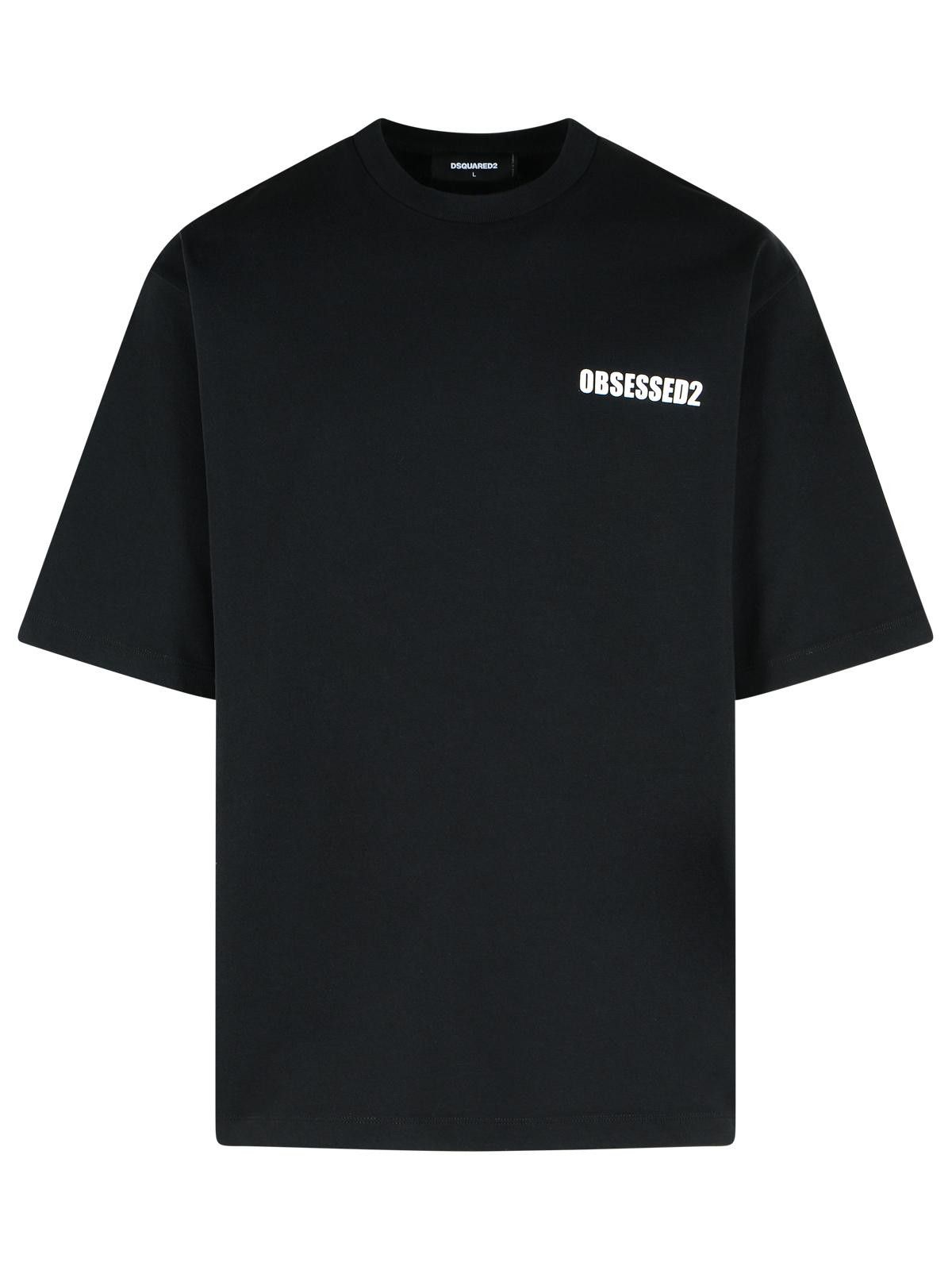 DSQUARED2 'Obsessed' Black Cotton T-Shirt
