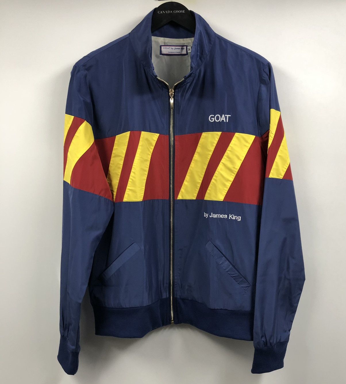 Other GOAT by James King Red Yellow Stripe Blue Windbreaker Jacket Size US M / EU 48-50 / 2 - 6 Thumbnail