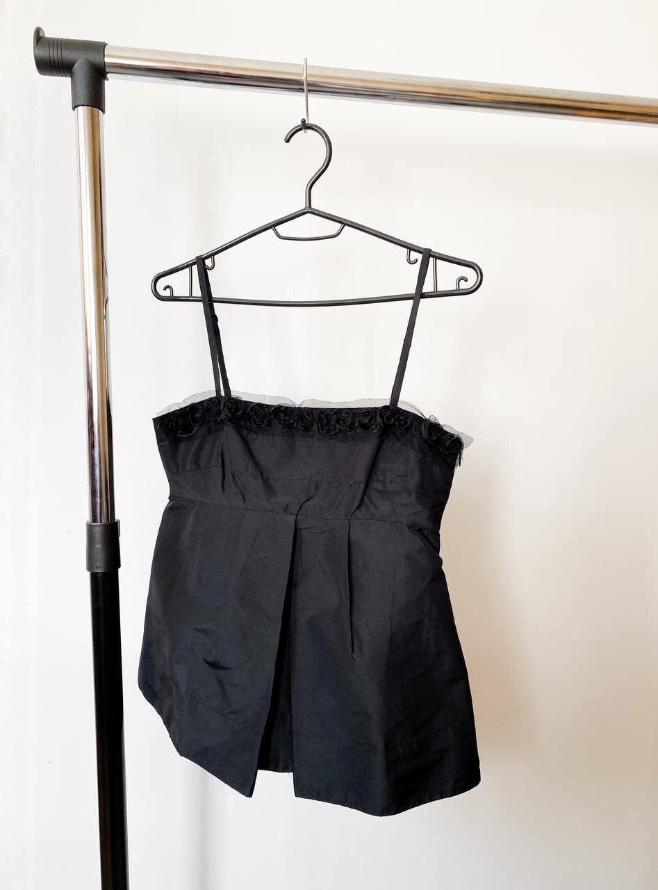 Hysteric Glamour × Japanese Brand Japanese Vintage Goth Pleated Black Top (Issey Miyake Style) Size S / US 4 / IT 40 - 7 Thumbnail