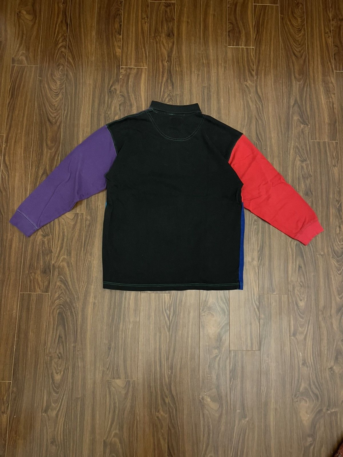 NBA Vintage 90s In The Paint Chicago Bulls Colour-Blocked Polo Size US M / EU 48-50 / 2 - 2 Thumbnail