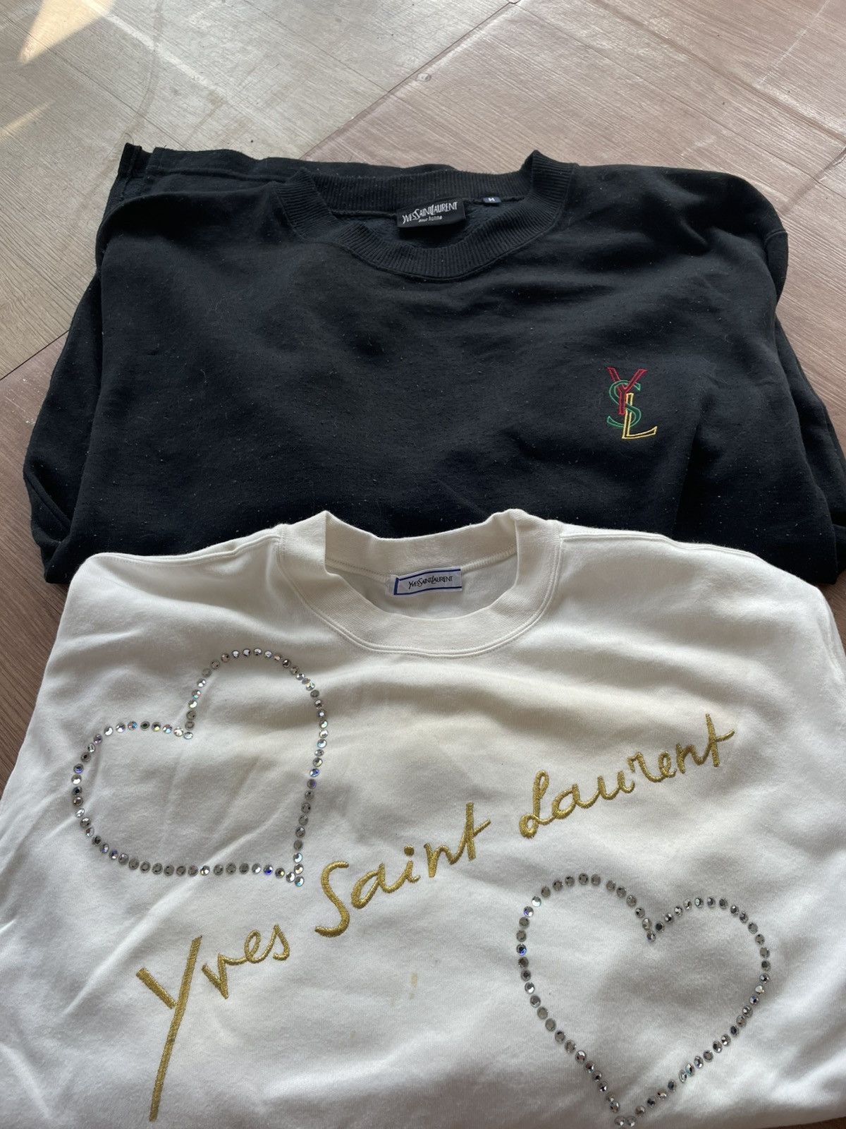 Yves Saint Laurent Bundle Yves saint lauren big logo sweatshirt Size US L / EU 52-54 / 3 - 1 Thumbnail