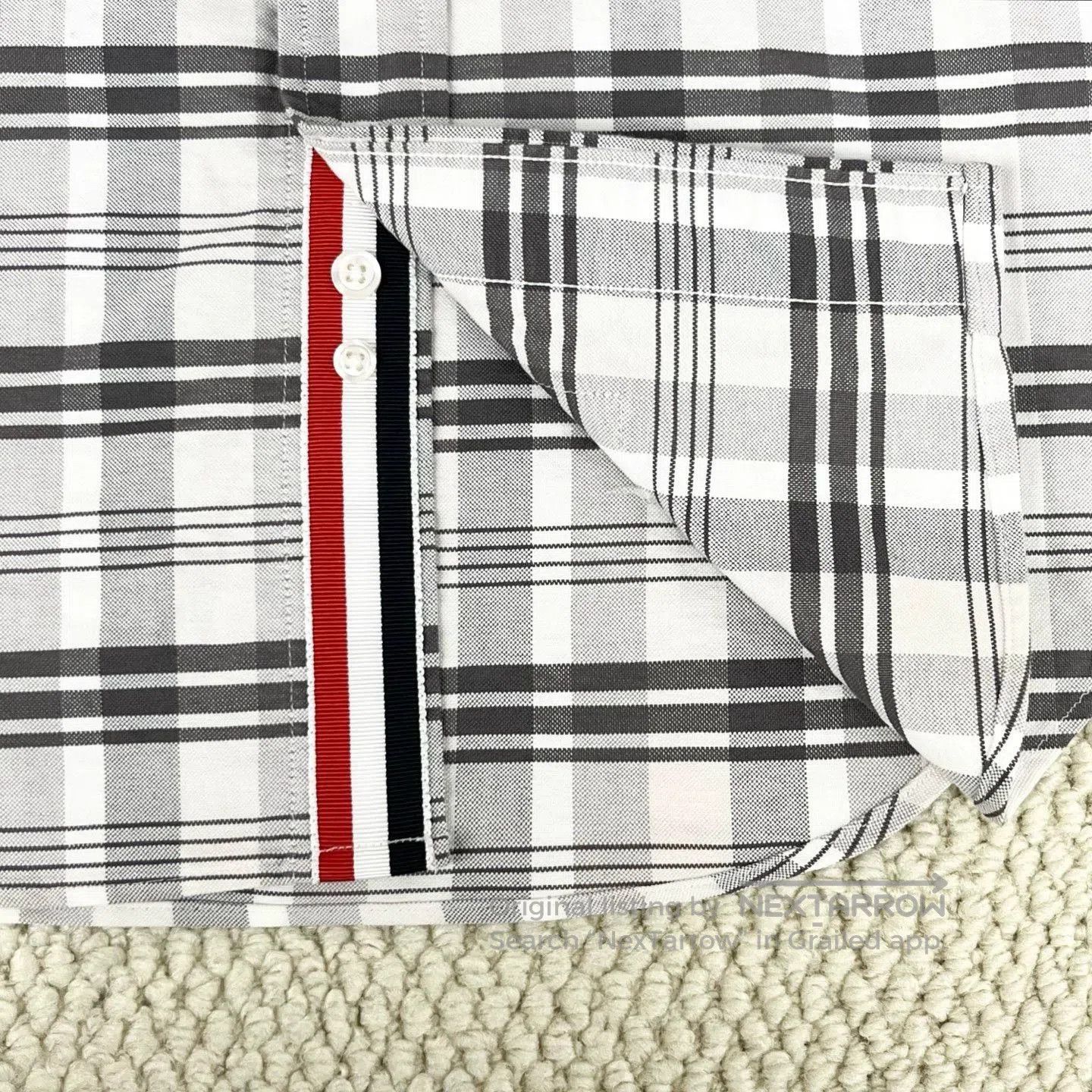 Thom Browne Thom Browne Gray Plaid Shirt Jacket. Size US S / EU 44-46 / 1 - 6 Thumbnail