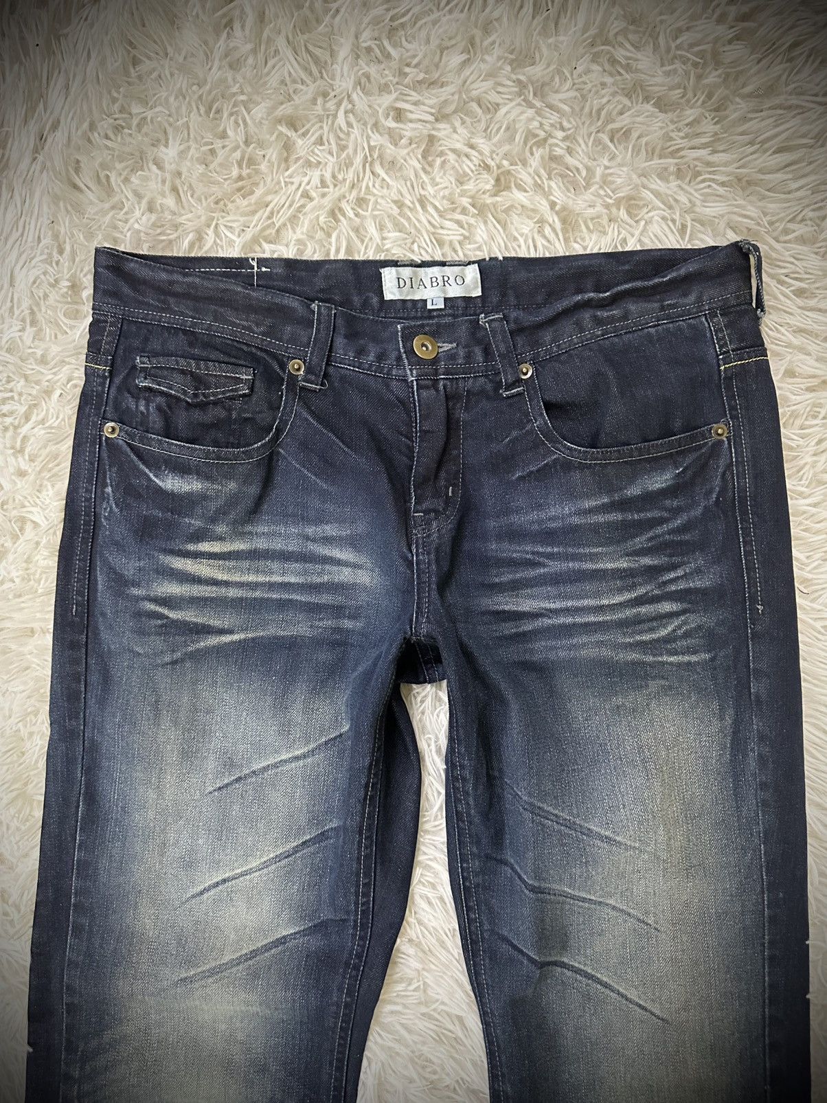 If Six Was Nine 💥rare💥 i6w9 DIABRO whiskers flare punk denim jeans Size US 32 / EU 48 - 4 Thumbnail