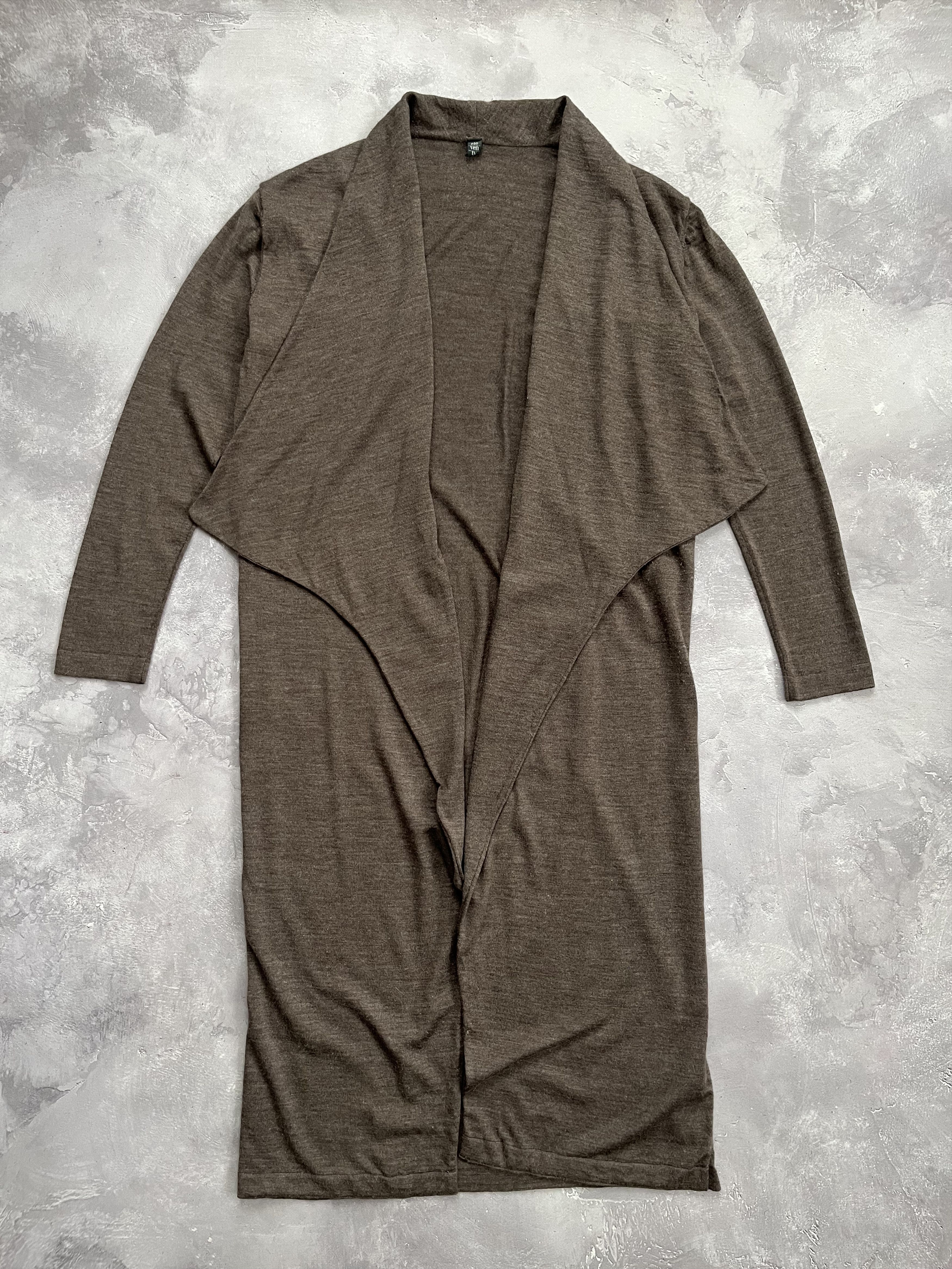 Eleventy Eleventy Merino Wool Silk Cardigan Sweater Long Open Front Size S / US 4 / IT 40 - 4 Thumbnail
