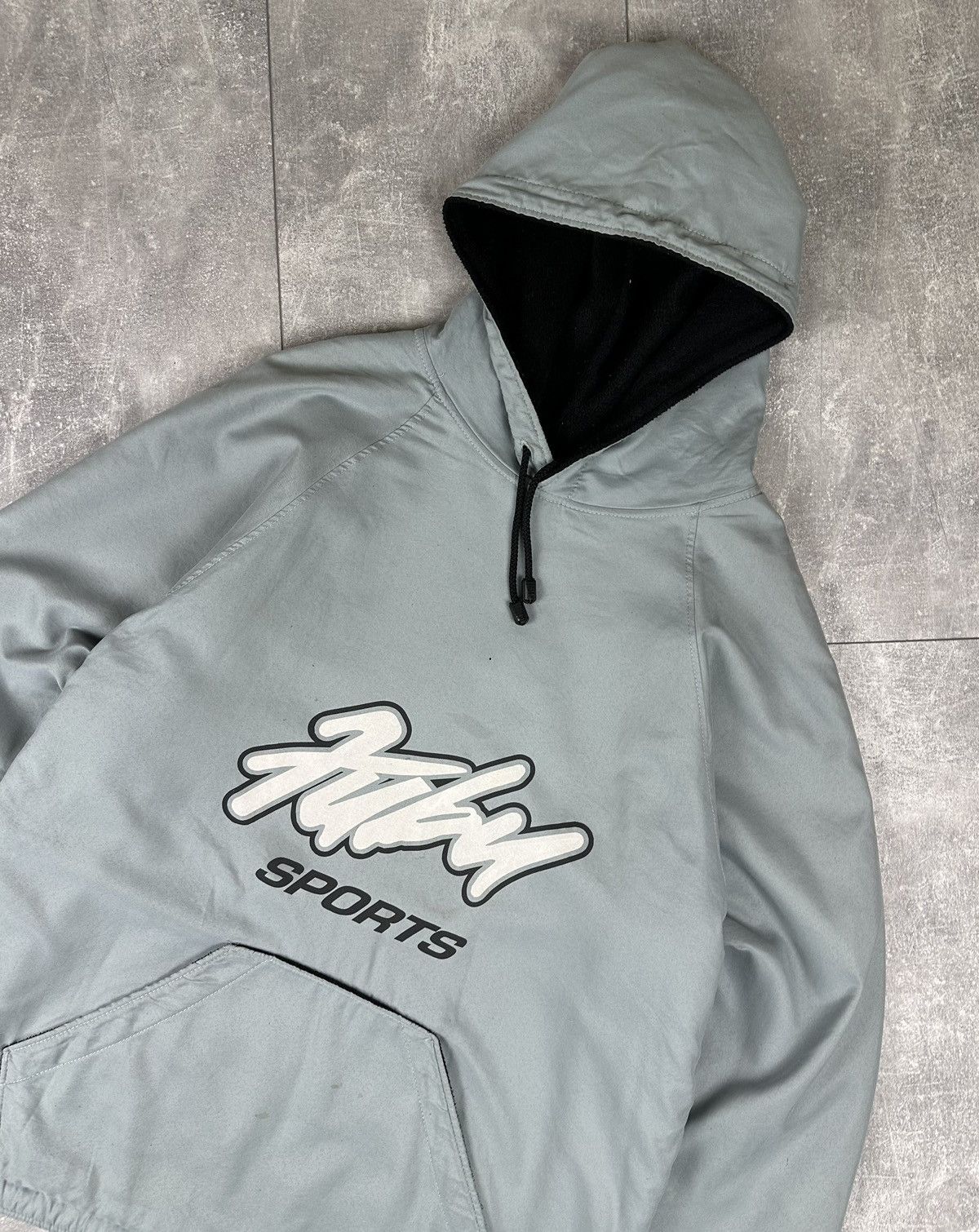 Fubu Fubu Sports Fleece Hooded Jacket Distressed 90S Size US XL / EU 56 / 4 - 7 Thumbnail