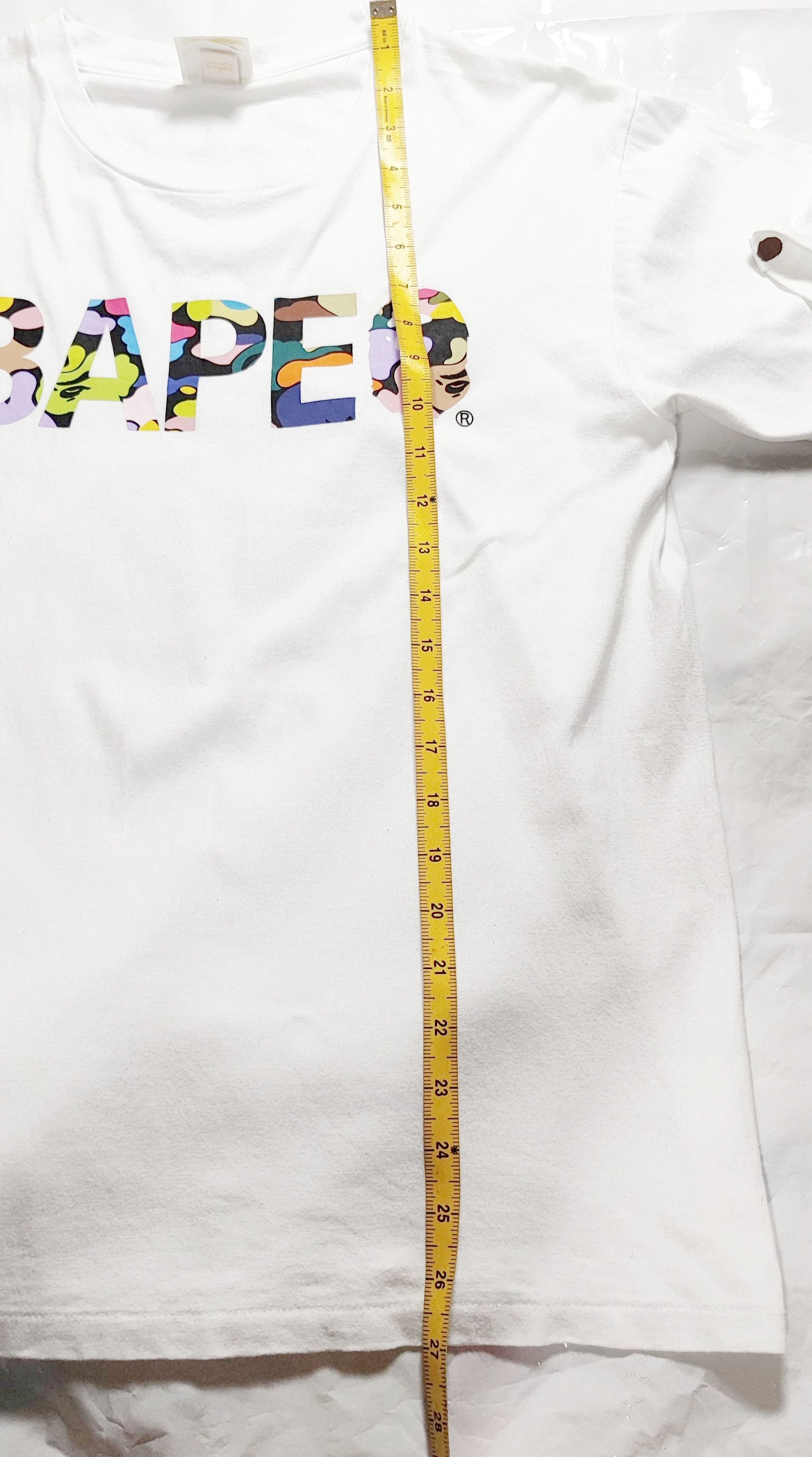 Bape RARE!!! BAPE MULTICOLOR CAMO LOGO TEE Size US M / EU 48-50 / 2 - 10 Thumbnail