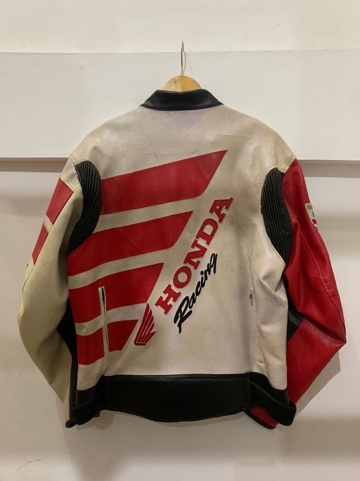 Vintage Vintage Honda Leather Moto Racing Jacket Size US XL / EU 56 / 4 - 2 Thumbnail