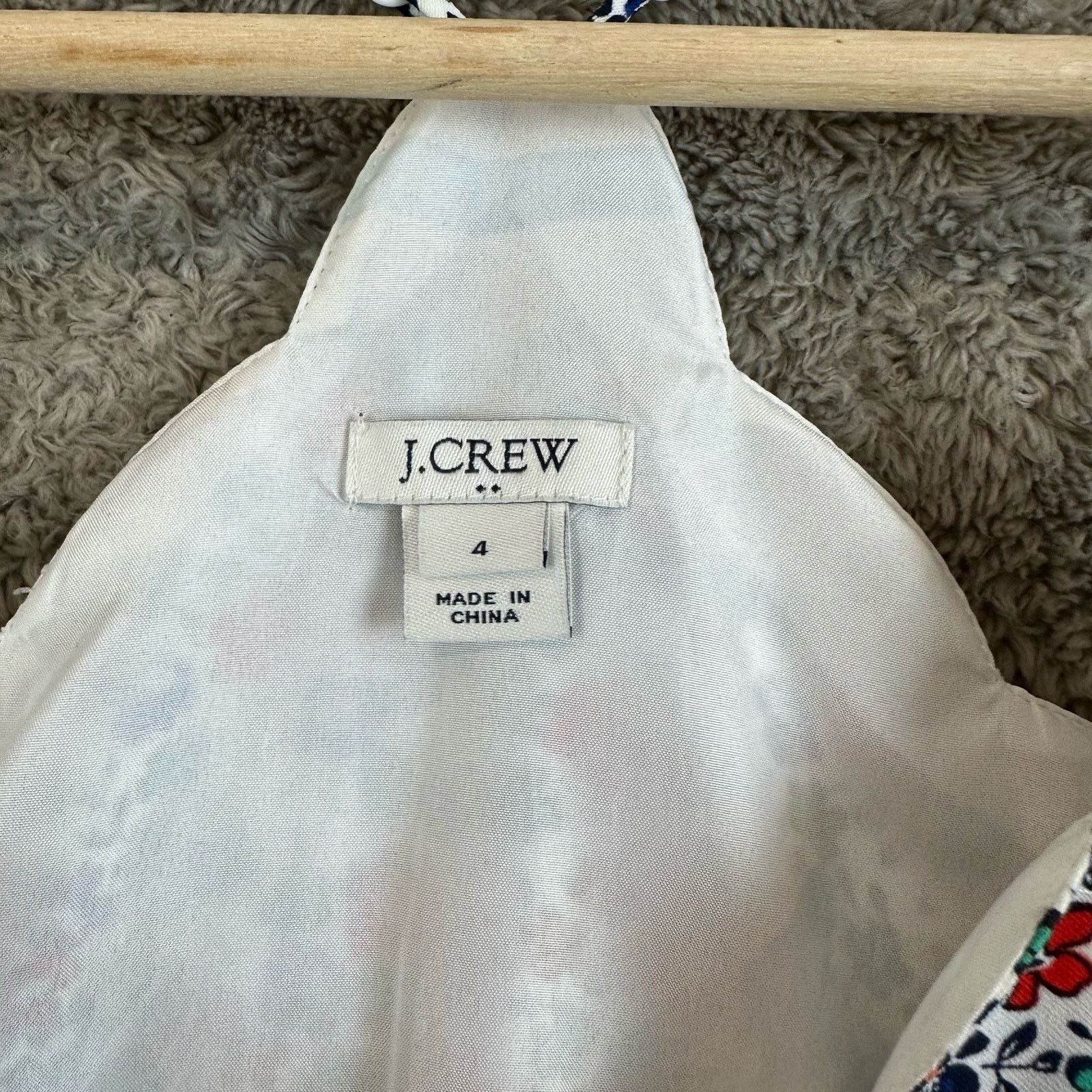 J.Crew J Crew Scalloped Shirt Floral Cami Camisole Tank Top 4 S Size S / US 4 / IT 40 - 5 Thumbnail