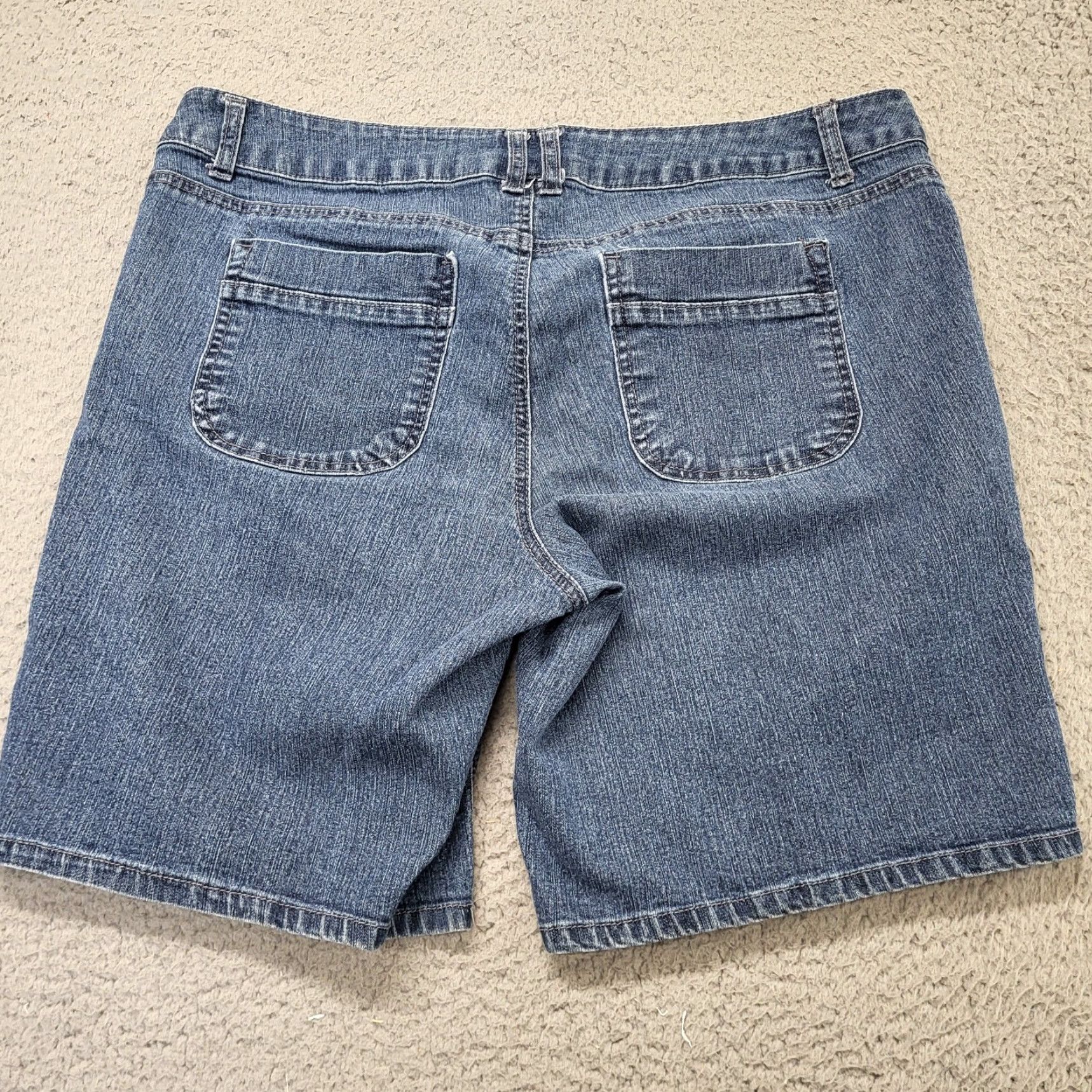 Vintage Hannah Jeans Shorts Women's Size 14 Bermuda Denim City Beach Work Hiking Sun Size 36" / US 14 / IT 50 - 3 Thumbnail
