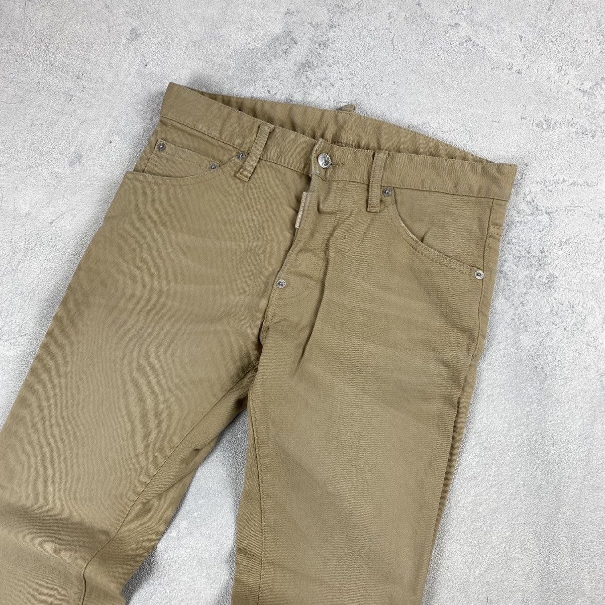 Dsquared2 Dsquared2 Khaki Solid Casual Pants Size US 30 / EU 46 - 2 Thumbnail