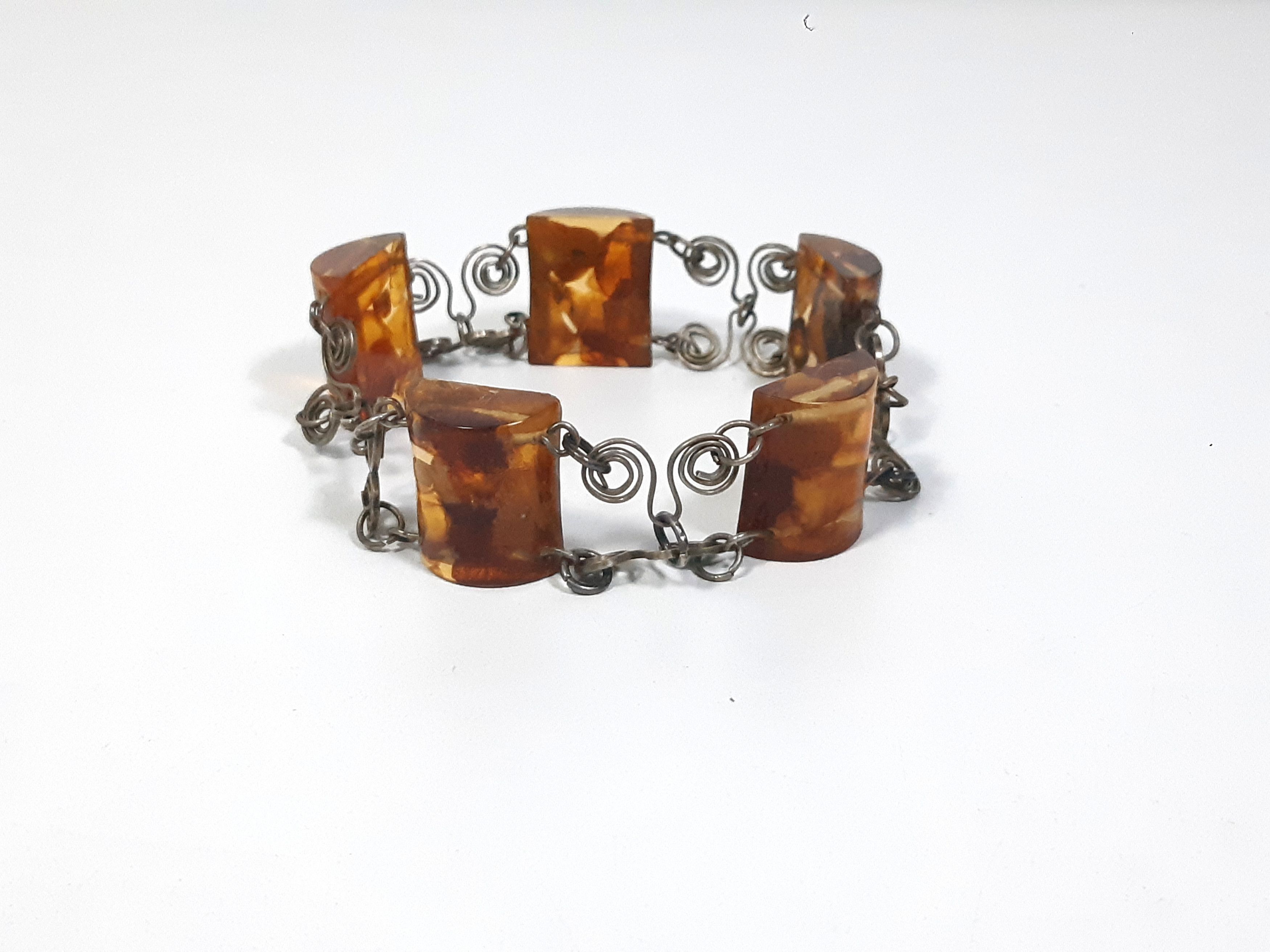 Other Antique bracelet amber / silver 835 Size ONE SIZE - 9 Thumbnail