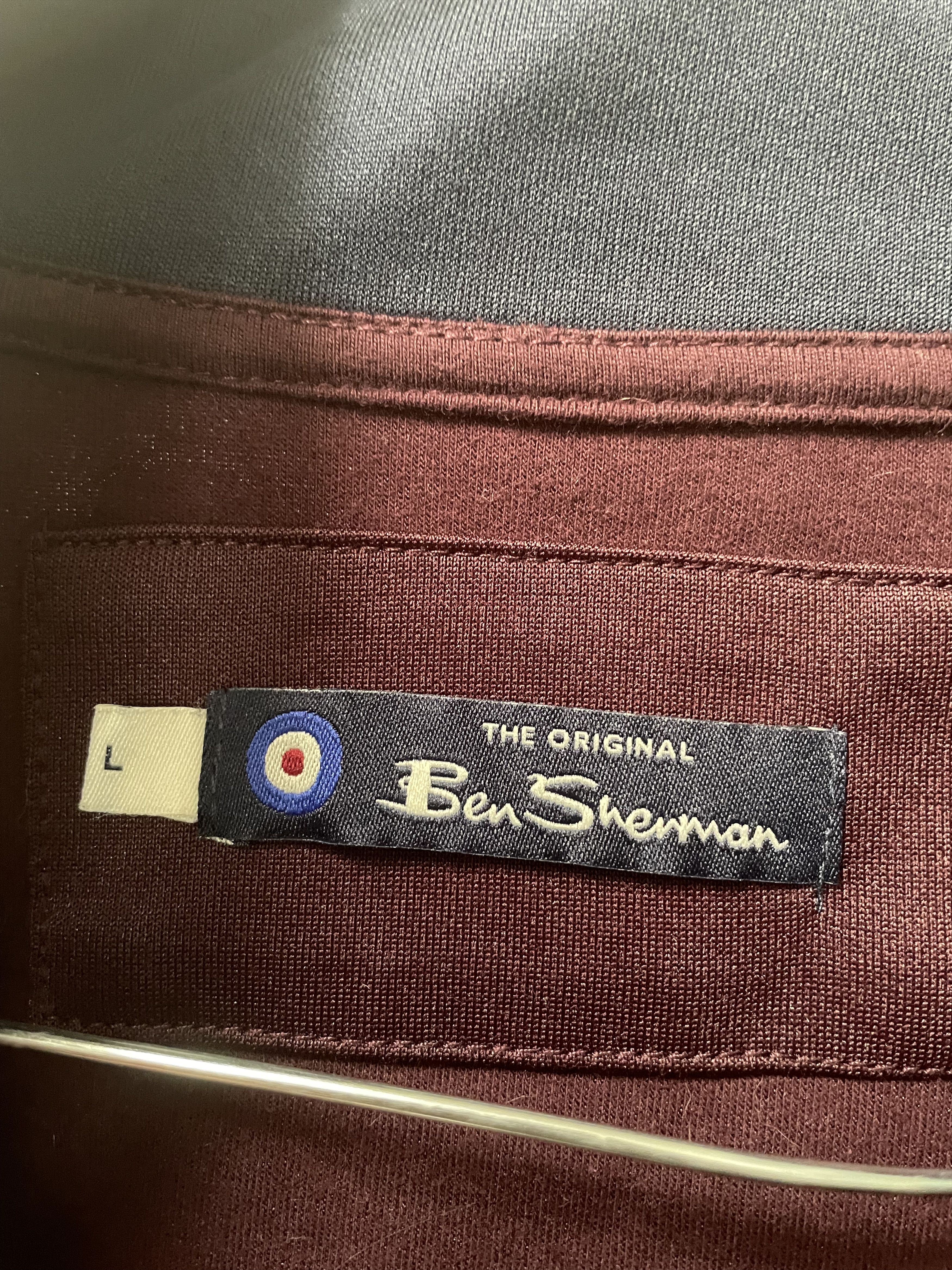Ben Sherman Ben Sherman Maroon and Navy Zip Jacket Size US L / EU 52-54 / 3 - 5 Thumbnail