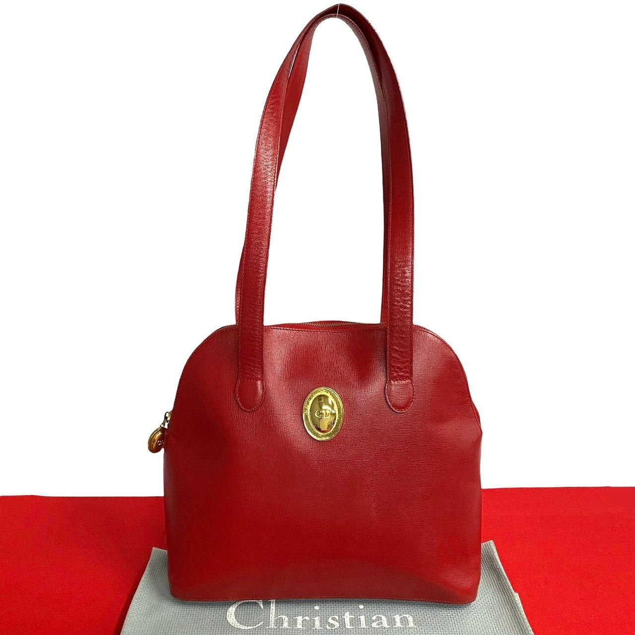 Dior Shoulder Bag Red Leather