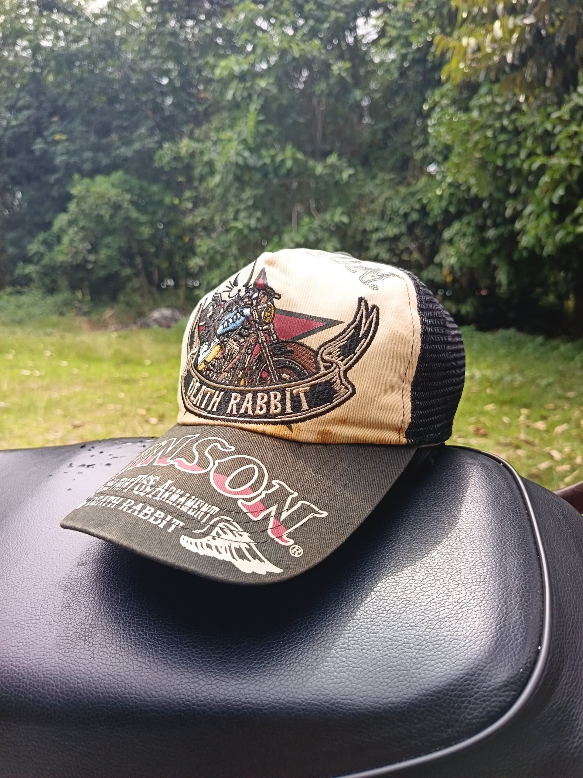 Vanson Leathers × Vintage Vanson death rabbit trucker snapback vintage hat Size ONE SIZE - 2 Thumbnail