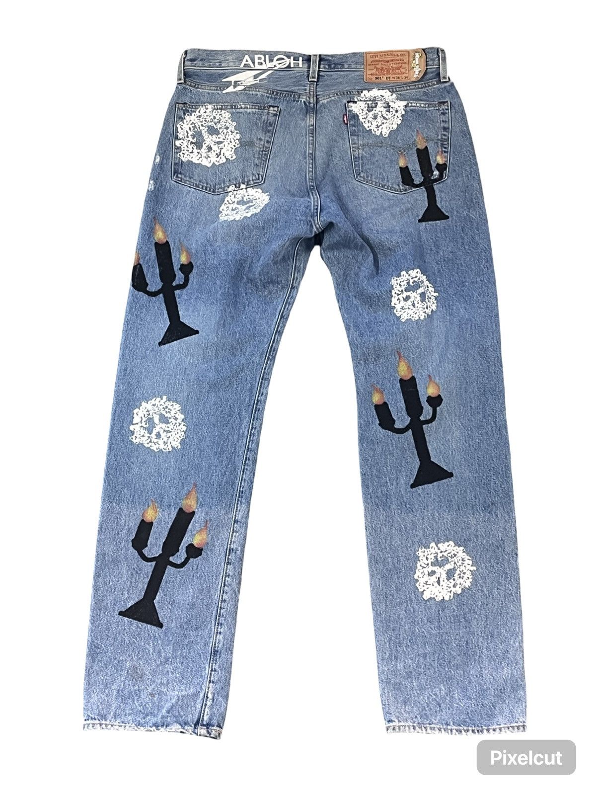DENIM TEARS × Virgil Abloh DENIM TEARS x Virgil Abloh “Message in a Tear” Levi’s 501 Size US 36 / EU 52 - 2 Thumbnail