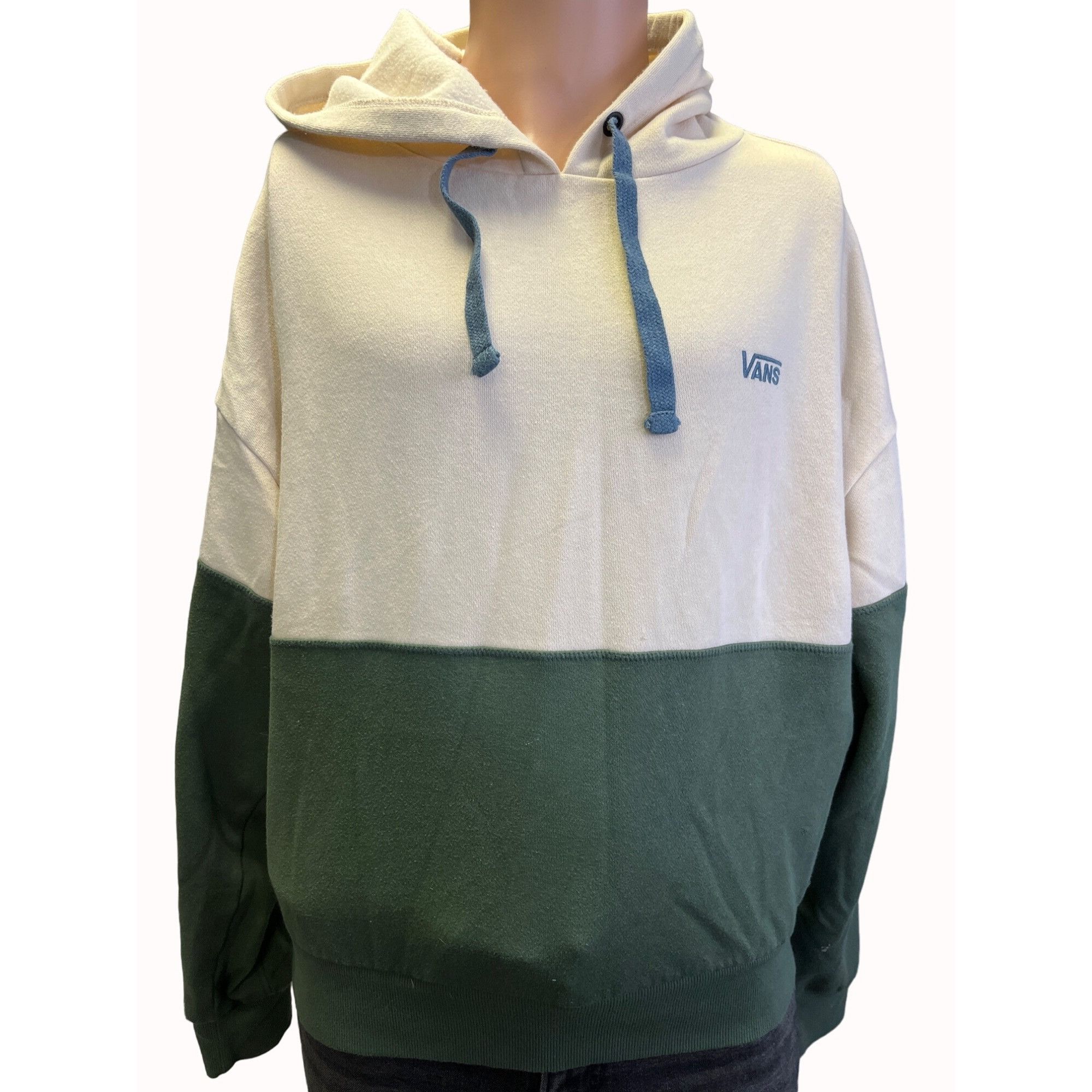 Vans Vans Men's Beige & Green Pullover Hoodie Size M SKU 6299 Size US M / EU 48-50 / 2 - 1 Thumbnail
