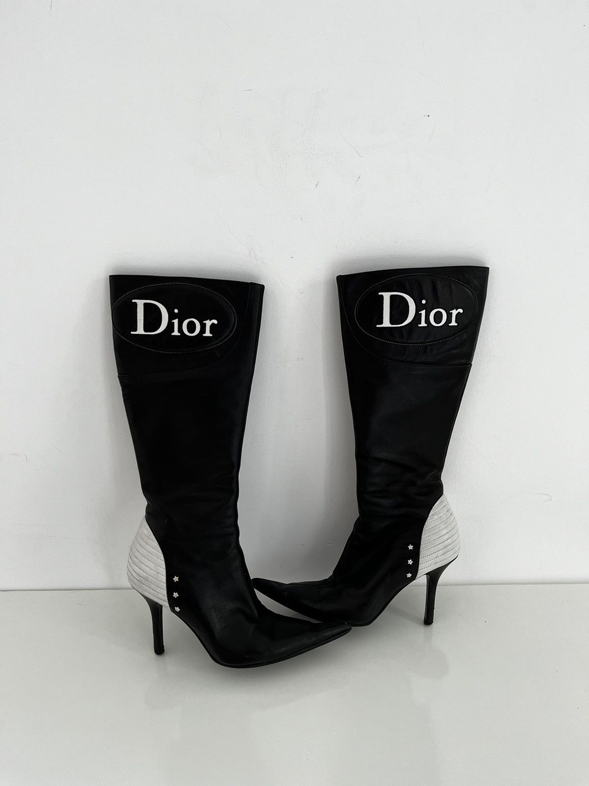 Dior DIOR GALLIANO '01 Moto Boots Size US 5.5 / IT 35.5 - 1 Thumbnail