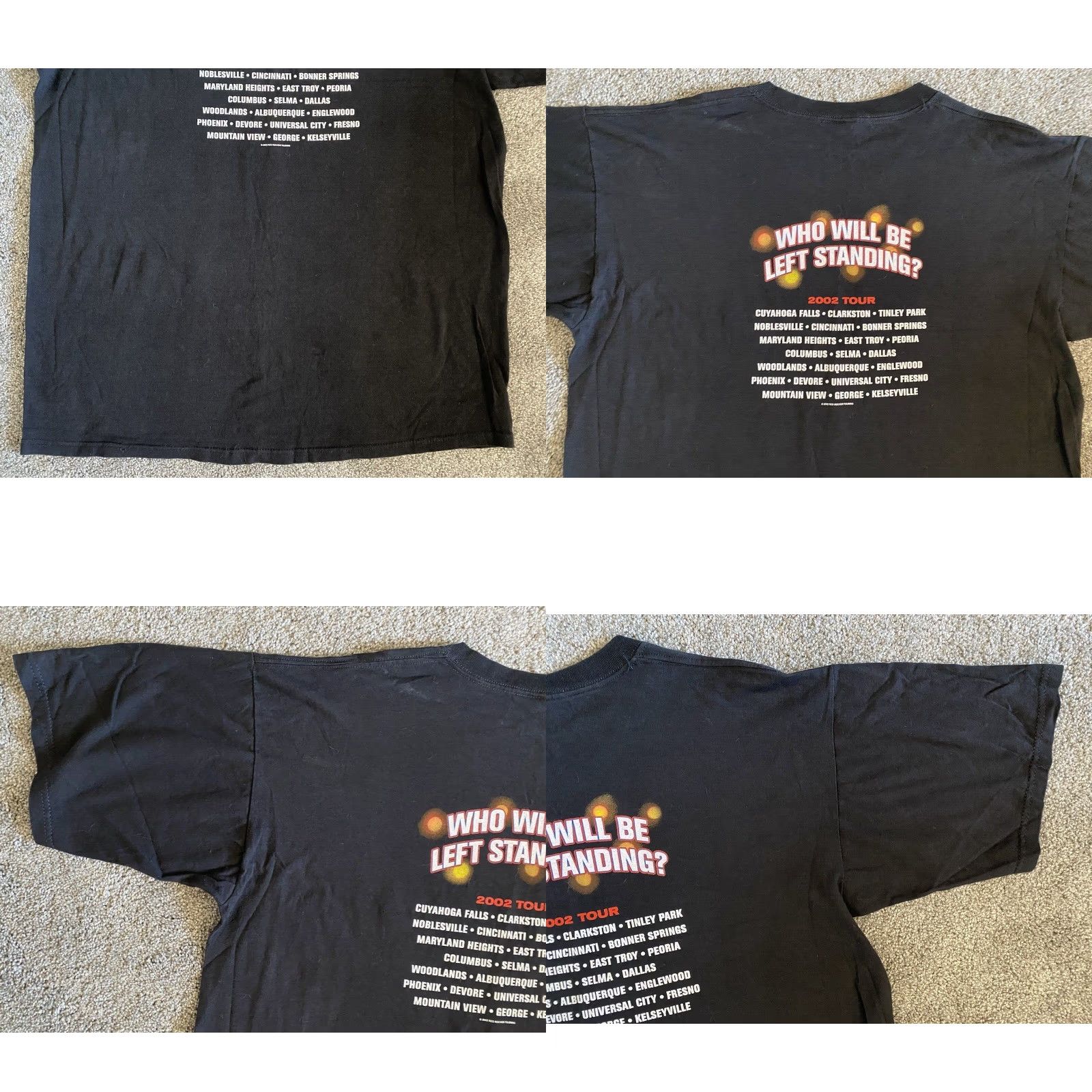 Haggar VINTAGE Sammy Hagar Tour T Shirt All Sport XL 48 Black Rocker 2002 Music Band Rock Hipster Classic Mens Short Sleeve T-Shirt Size US XL / EU 56 / 4 - 9 Thumbnail