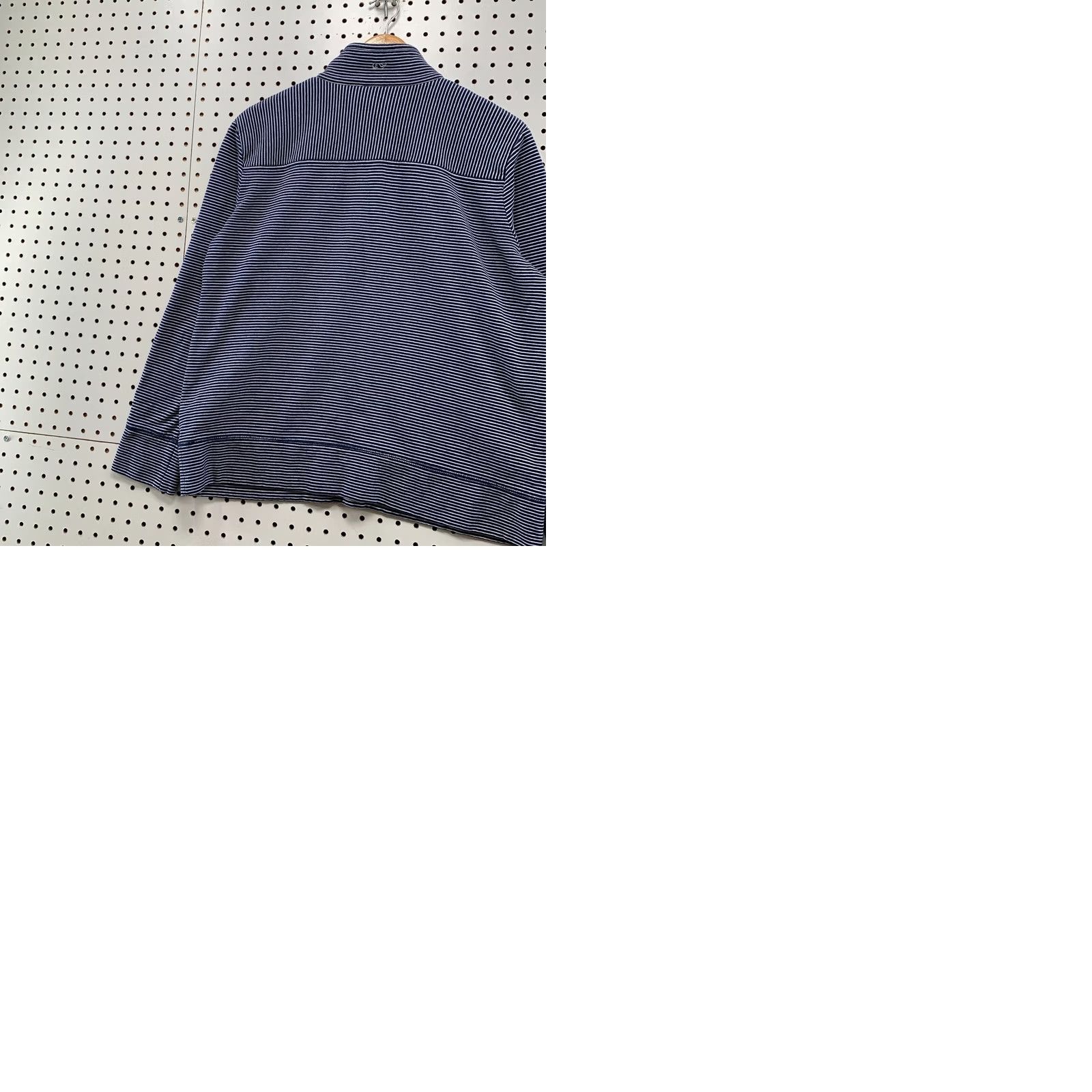 Vineyard Vines Vineyard Vines Sweater Womens Medium Blue White Striped 1/4 Button Size M / US 6-8 / IT 42-44 - 9 Thumbnail