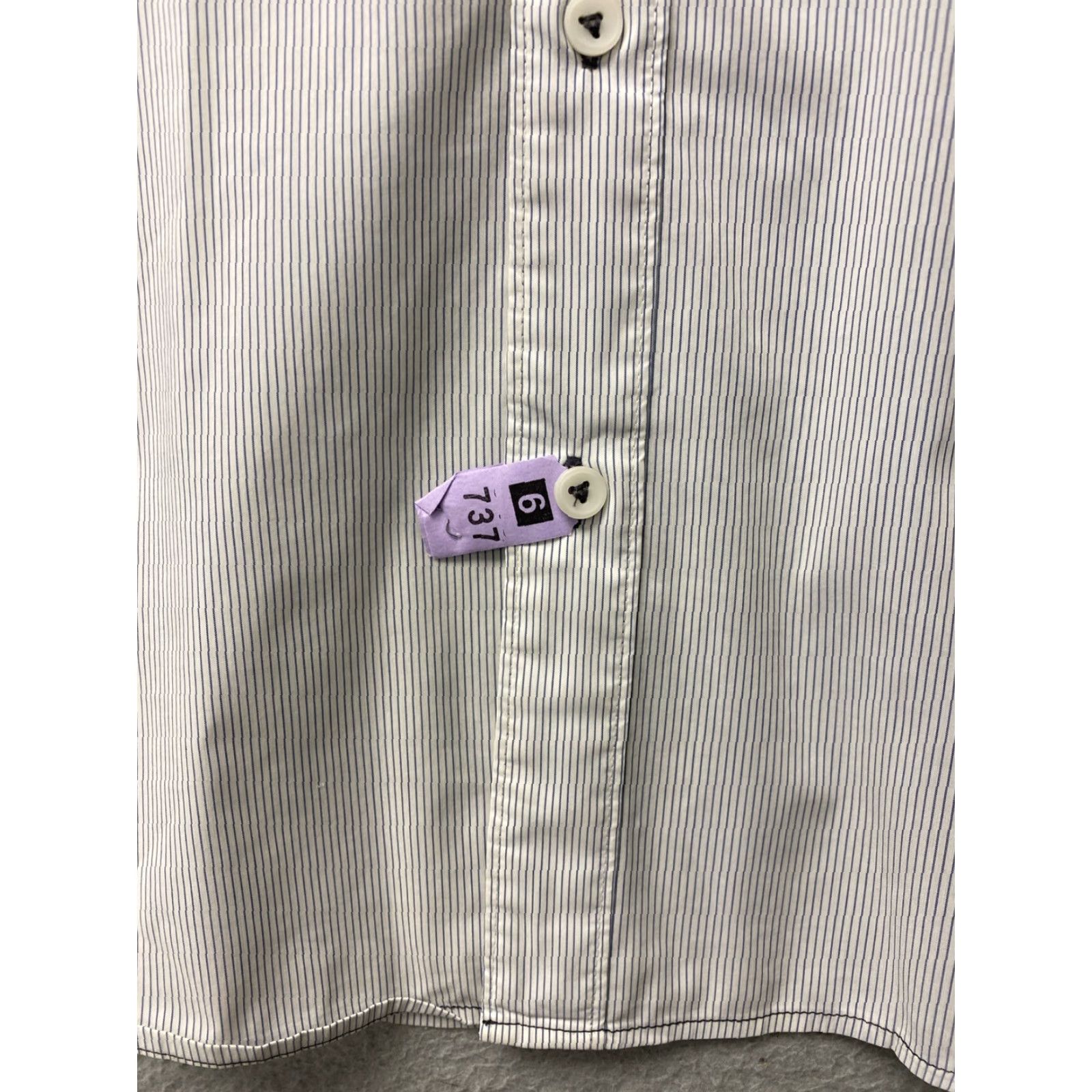 G-Star G-Star Raw Men's Plaid Button-Up Shirt Long Sleeve Casual 82-87 M Gray Stripes Size US M / EU 48-50 / 2 - 2 Thumbnail