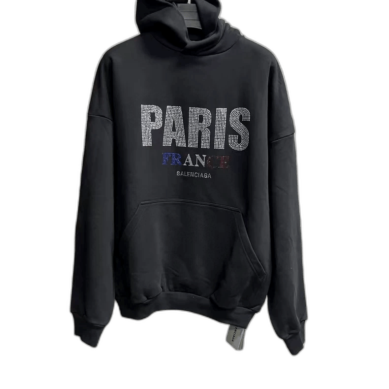Balenciaga Balenciaga Black Letter Print Hoodie Sweatshirt-2505 Size US S / EU 44-46 / 1 - 1 Thumbnail