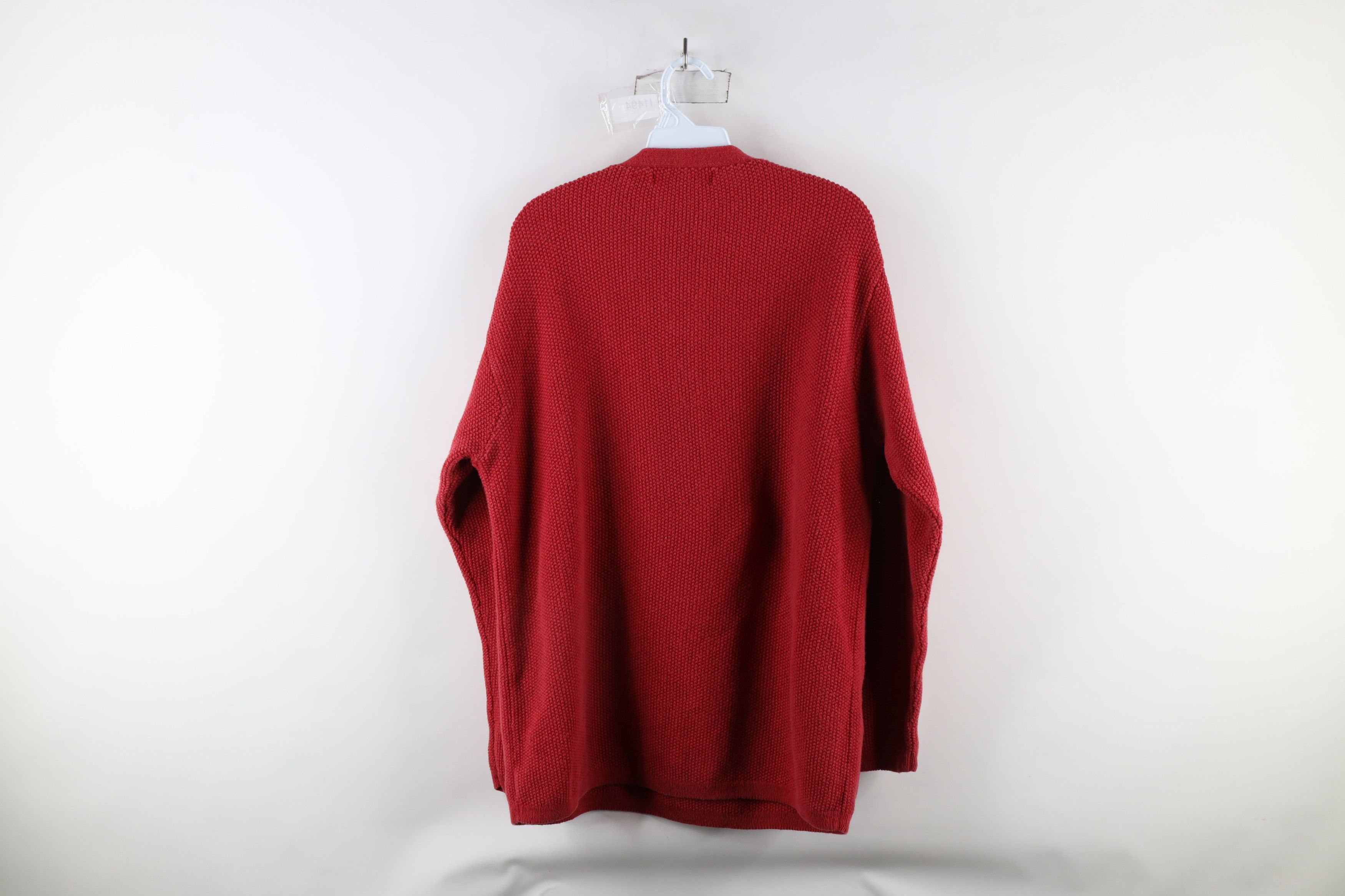 Vintage Vintage 90s Streetwear Heavyweight Knit Henley Sweater Size US L / EU 52-54 / 3 - 5 Thumbnail