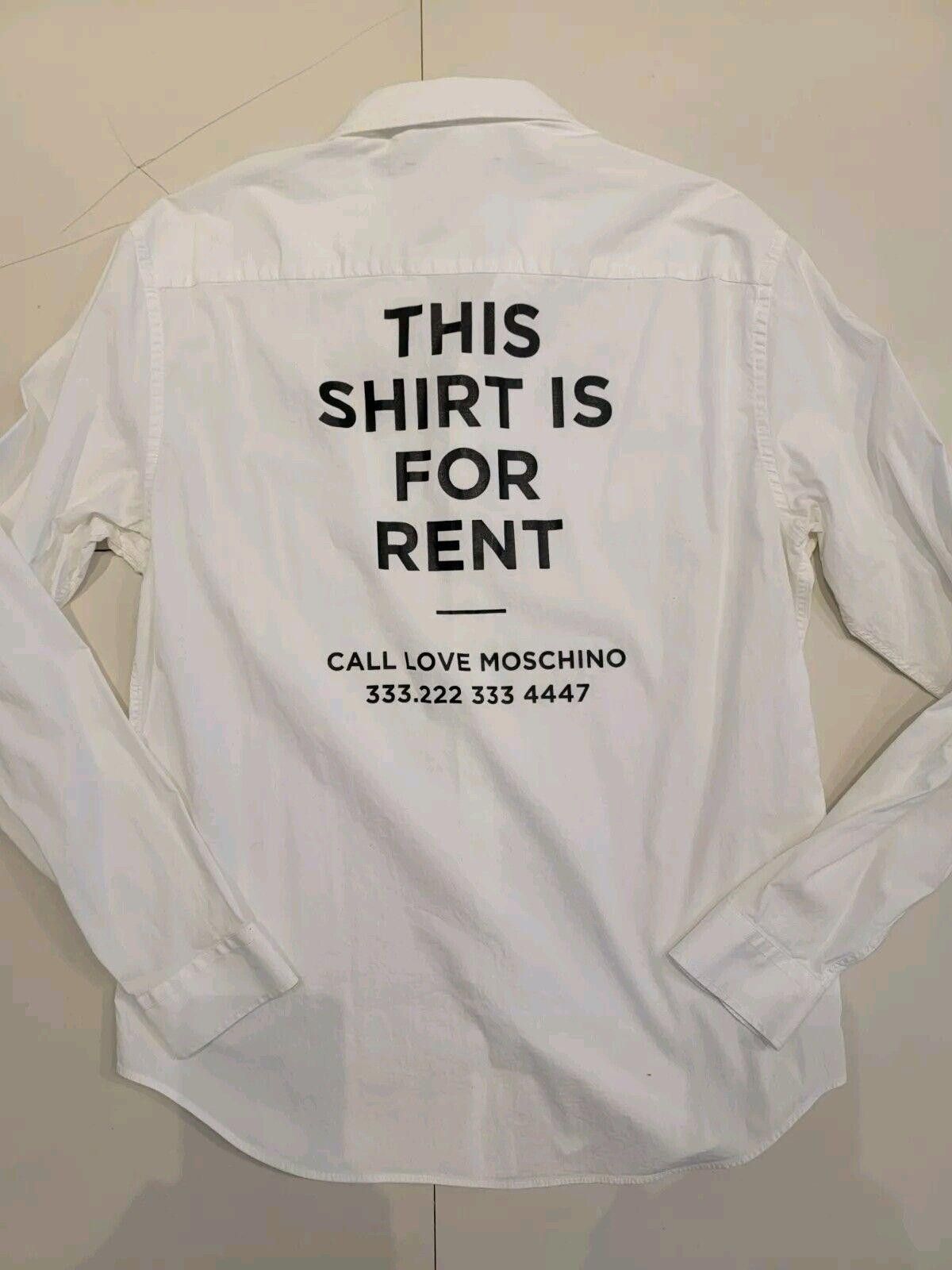 Moschino Moschino Mens boxed Long Sleeve Button Up Size Large Size 42R - 2 Thumbnail