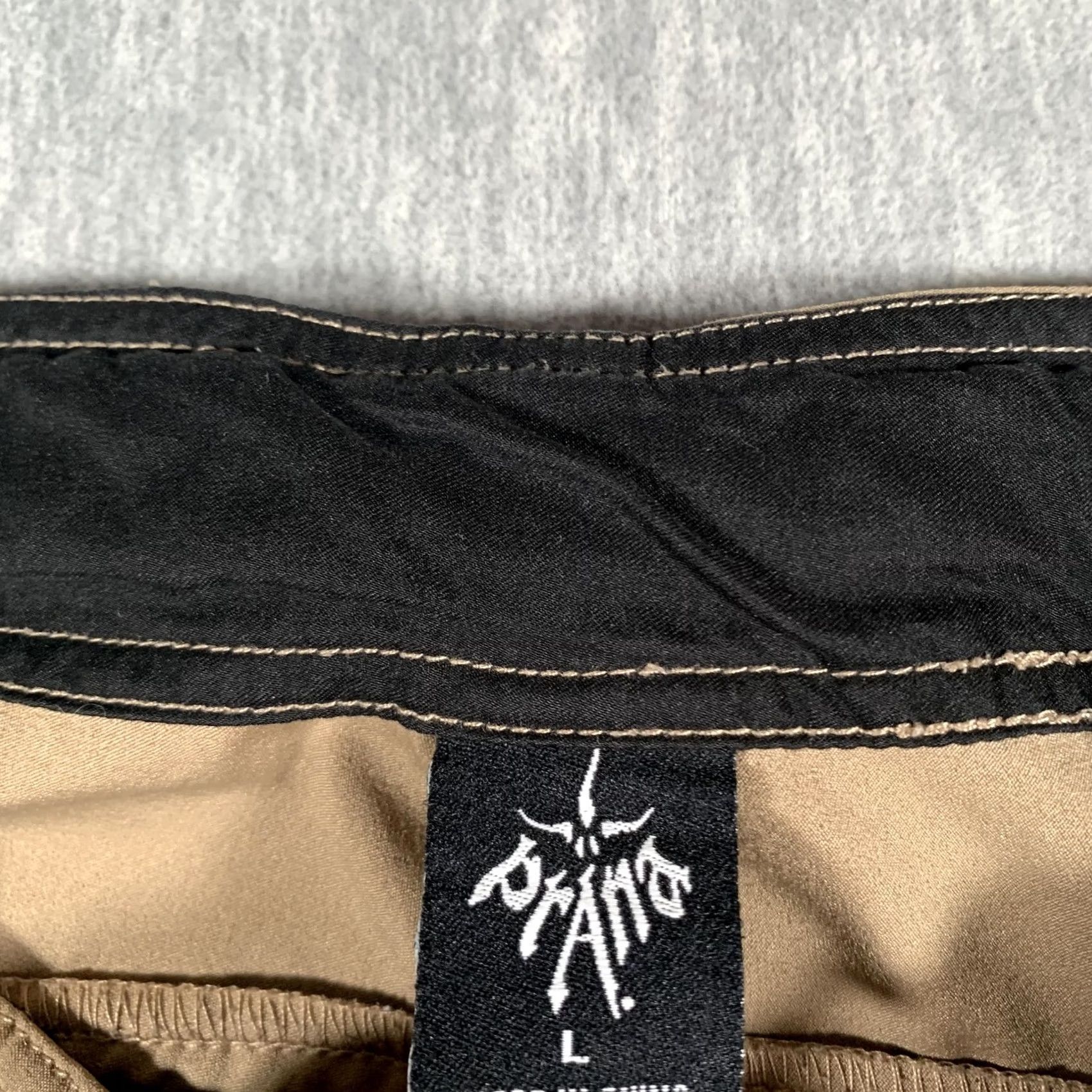 Prana Prana Mens Large Tan Stretch Hiking Cargo Pocket Outdoor Performance Shorts Size US 33 - 5 Thumbnail