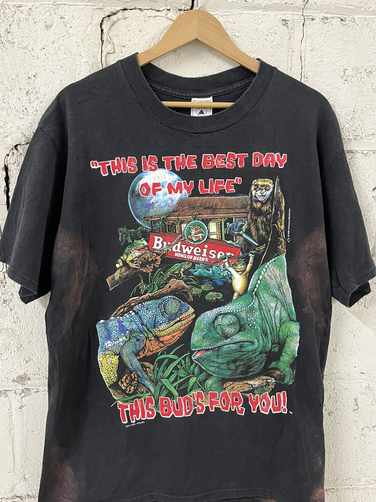 Budweiser Budweiser vintage 90s T-shirt rare streetwear hype thrashed Size US L / EU 52-54 / 3 - 5 Thumbnail