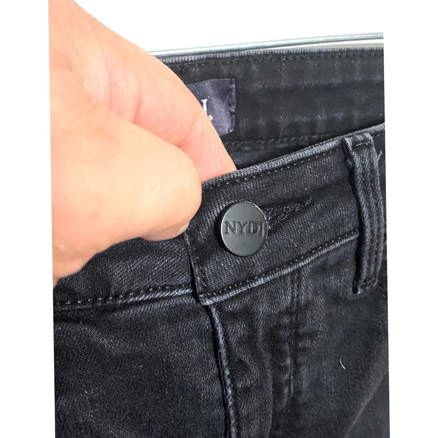 Vintage Not Your Daughters Jeans Black Sheri Slim Womens 4 Lift Tuck Casual Norm Classic Shirt Jeans Womens 4 Black Cotton Lyoce Solid Blacksirls? Size 27" / US 4 / IT 40 - 6 Thumbnail