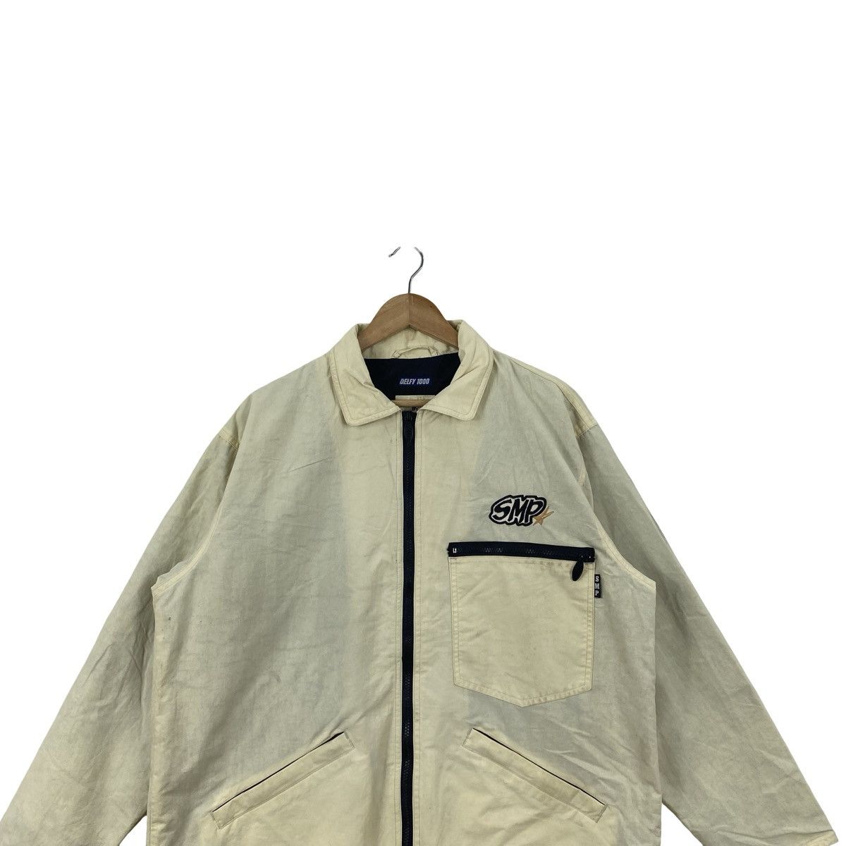Vintage Vintage SMP DEFY 1000 Designed By Sporty Zip Up Work Jacket Size US XXL / EU 58 / 5 - 2 Thumbnail
