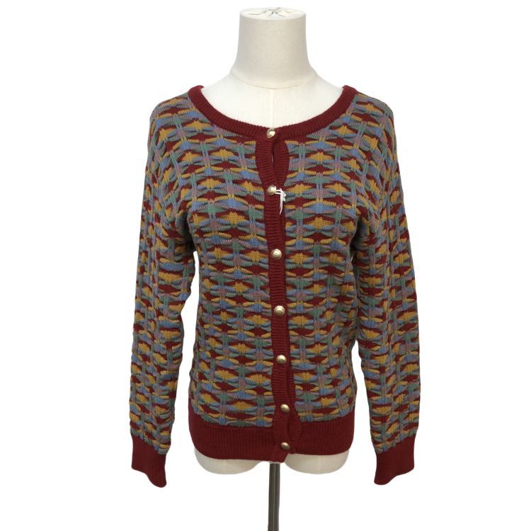 Yves Saint Laurent Yves Saint Laurent Multi-Color Knit Cardigan Size M Size M / US 6-8 / IT 42-44 - 1 Thumbnail