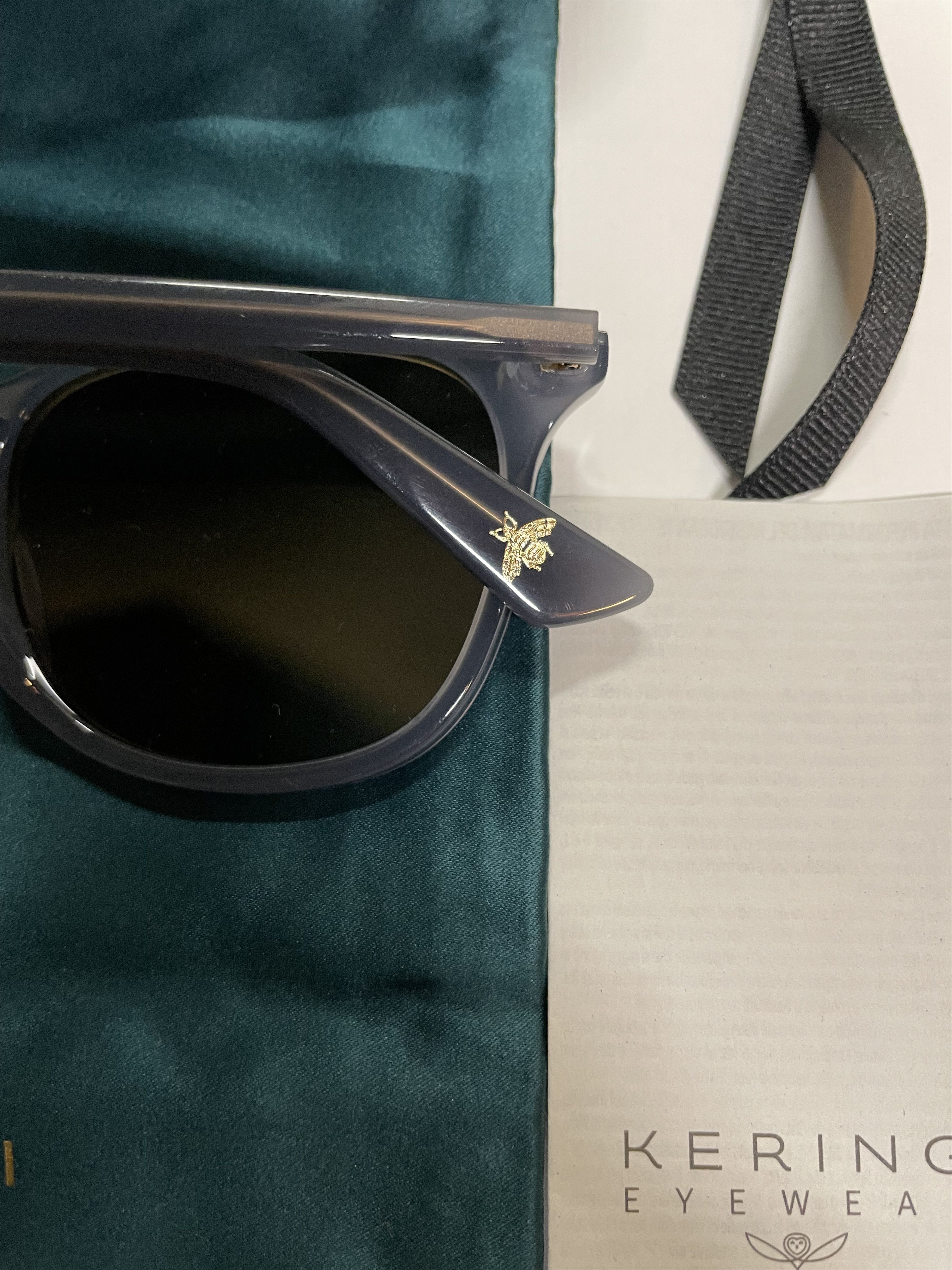 Gucci Gucci GG0154SA 004 Shiny Milky Grey Unisex Sunglasses Size ONE SIZE - 3 Thumbnail