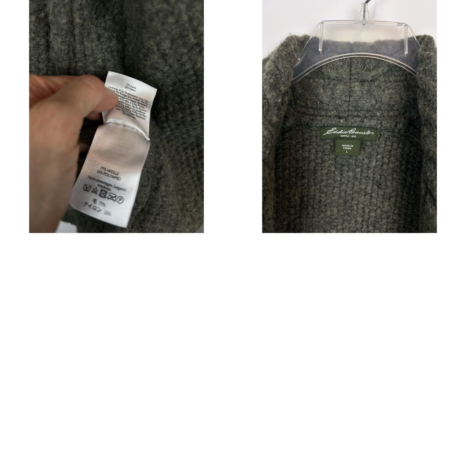 Eddie Bauer Eddie Bauer Cardigan Sweater Vest Womens L Green Cable Knit Open Capsule Minimal Size L / US 10 / IT 46 - 8 Thumbnail