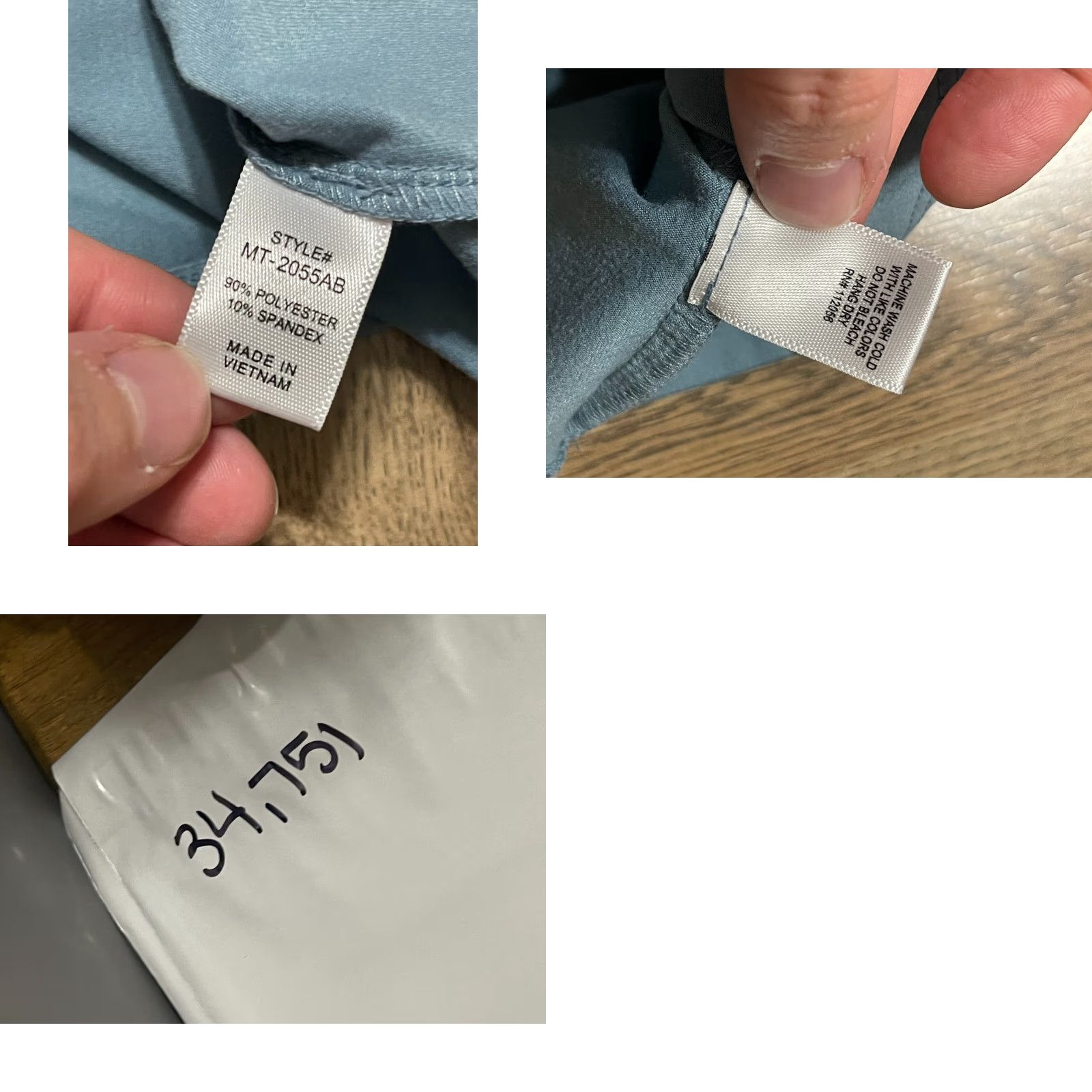 Liz Claiborne Zenana Shirt Women’s Size Medium Blue Long Sleeve Turtleneck Casual Modern Basic Size M / US 6-8 / IT 42-44 - 8 Thumbnail