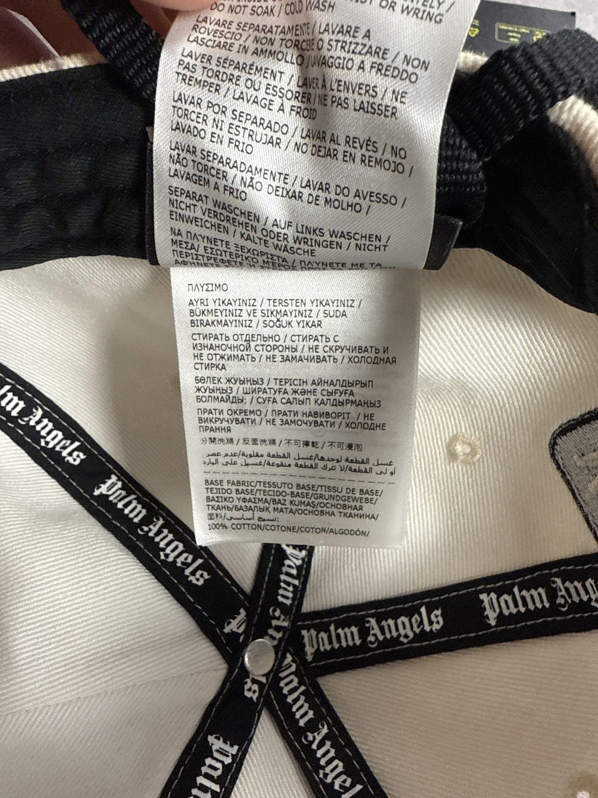 Moncler × Palm Angels Moncler x Palm Angels distressed cap Size ONE SIZE - 14 Thumbnail