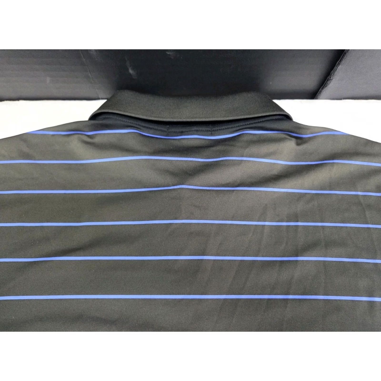 Peter Millar PETER MILLAR Summer Comfort Polo Black/Blue Striped Size L Mens Regular Short Sleeve Golf Polo Size US L / EU 52-54 / 3 - 7 Thumbnail