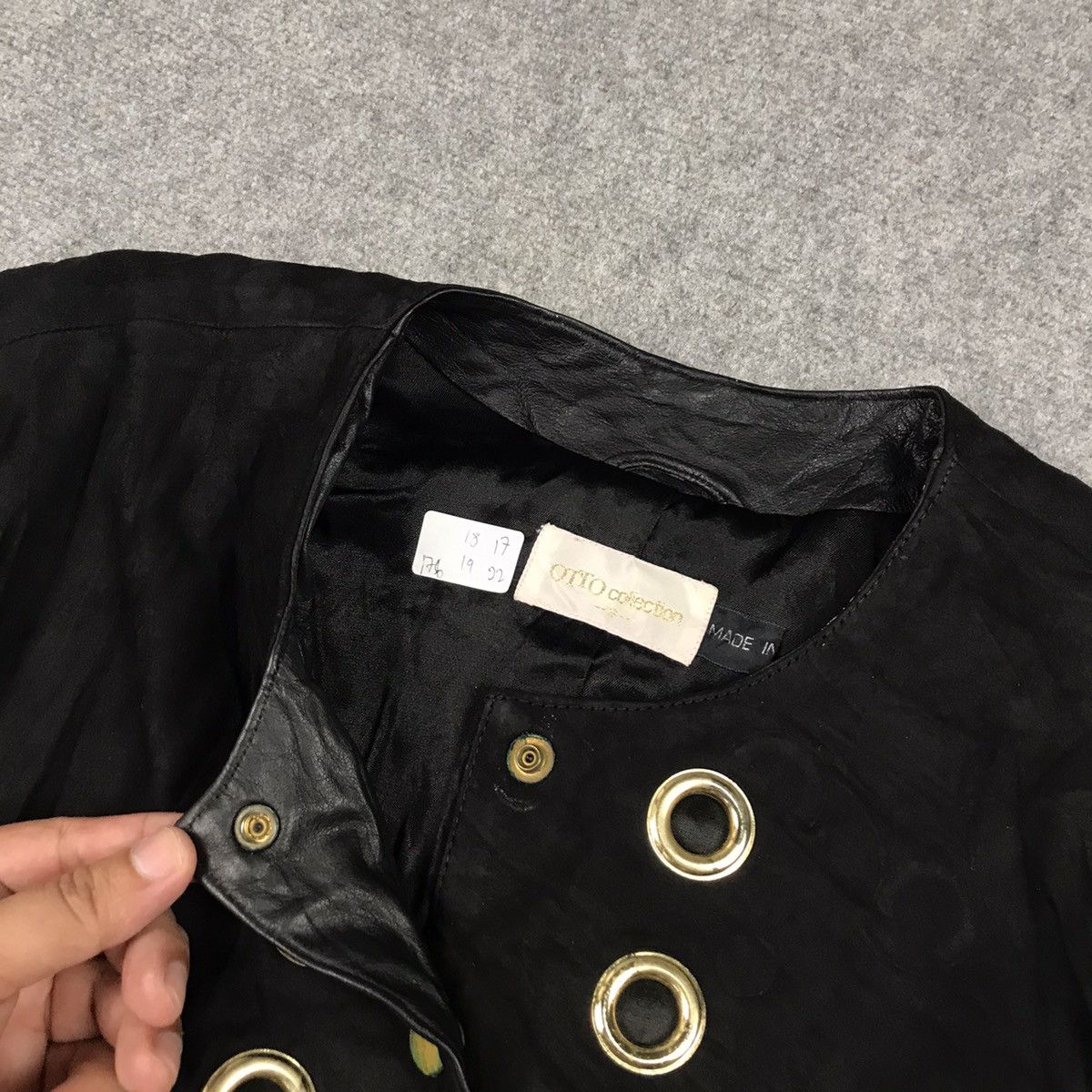 If Six Was Nine × Otto 💀OTTO LEATHER SNAP BUTTON CROPPED JACKET Size S / US 4 / IT 40 - 7 Thumbnail