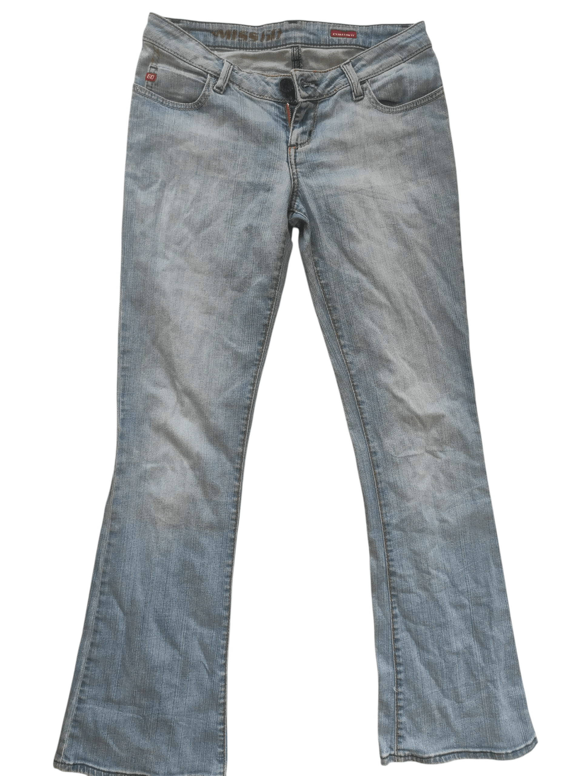 Miss SIxty Vintage Y2K Ultra Low Rise Stretch Bootcut Jeans
