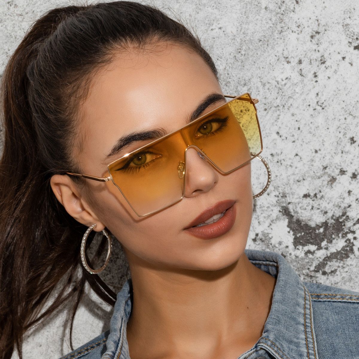 VIBE Vintage Street ins style custom avant-garde sunglasses Size ONE SIZE - 4 Thumbnail